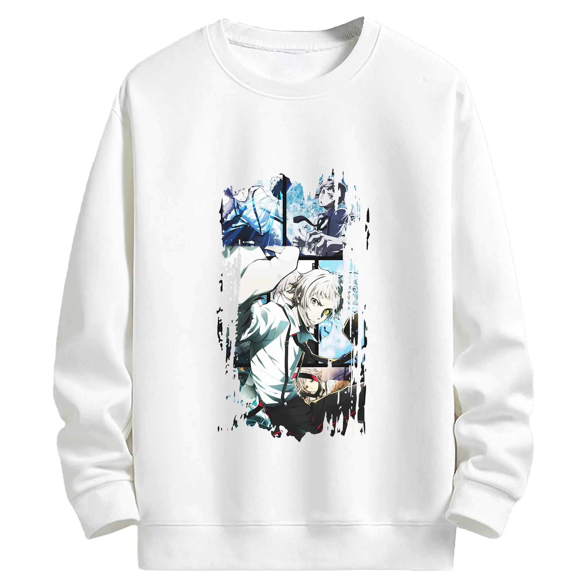 文豪ストレイドッグス グッズ,中島敦 - キッズ クルーネックスウェットシャツ ・ フロントプリント ・ 綿80％ ポリエステル20％ ・ 快適 通学 スポーツ 日常使い お散歩用