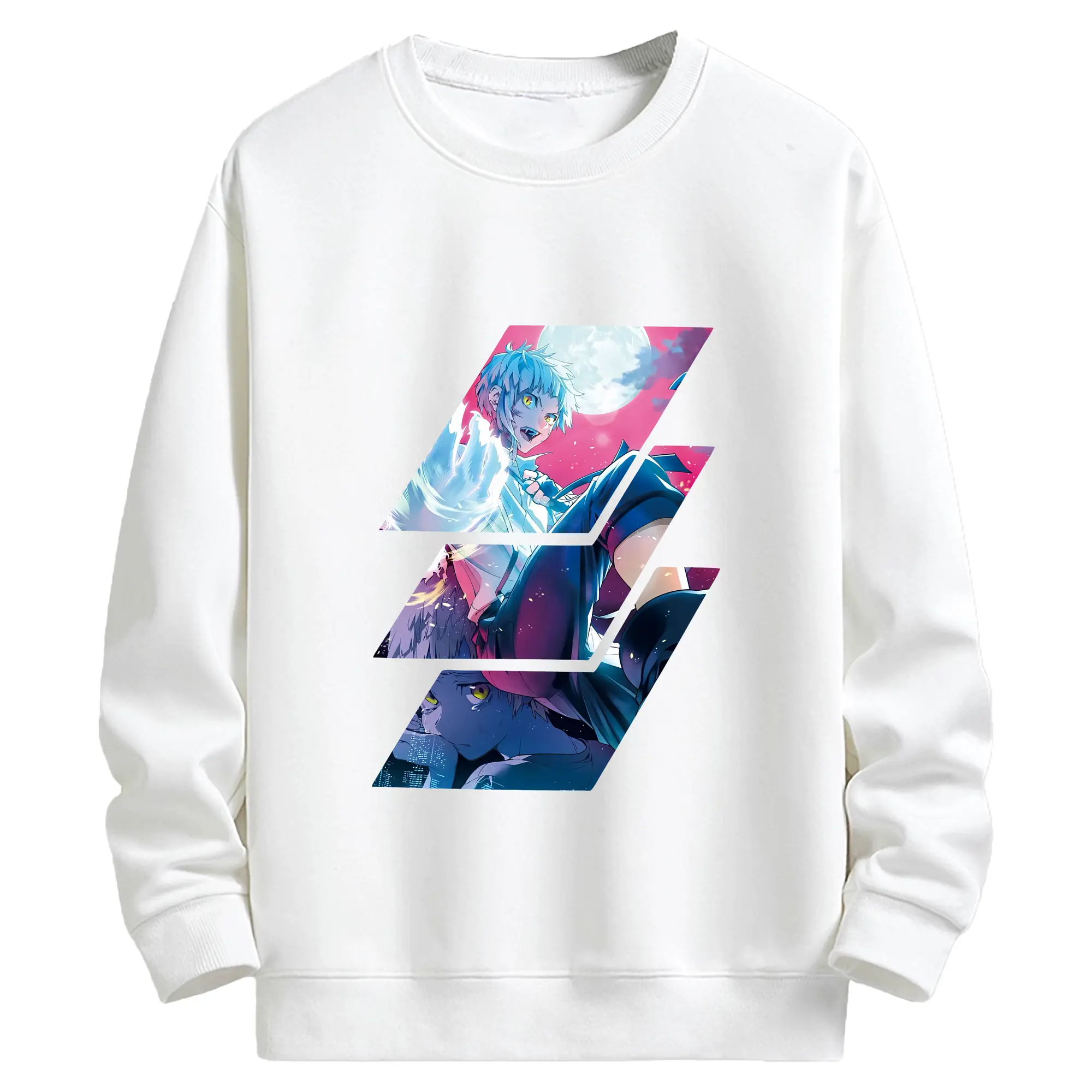 文豪ストレイドッグス グッズ,中島敦 - キッズ クルーネックスウェットシャツ ・ フロントプリント ・ 綿80％ ポリエステル20％ ・ 快適 通学 スポーツ 日常使い お散歩用