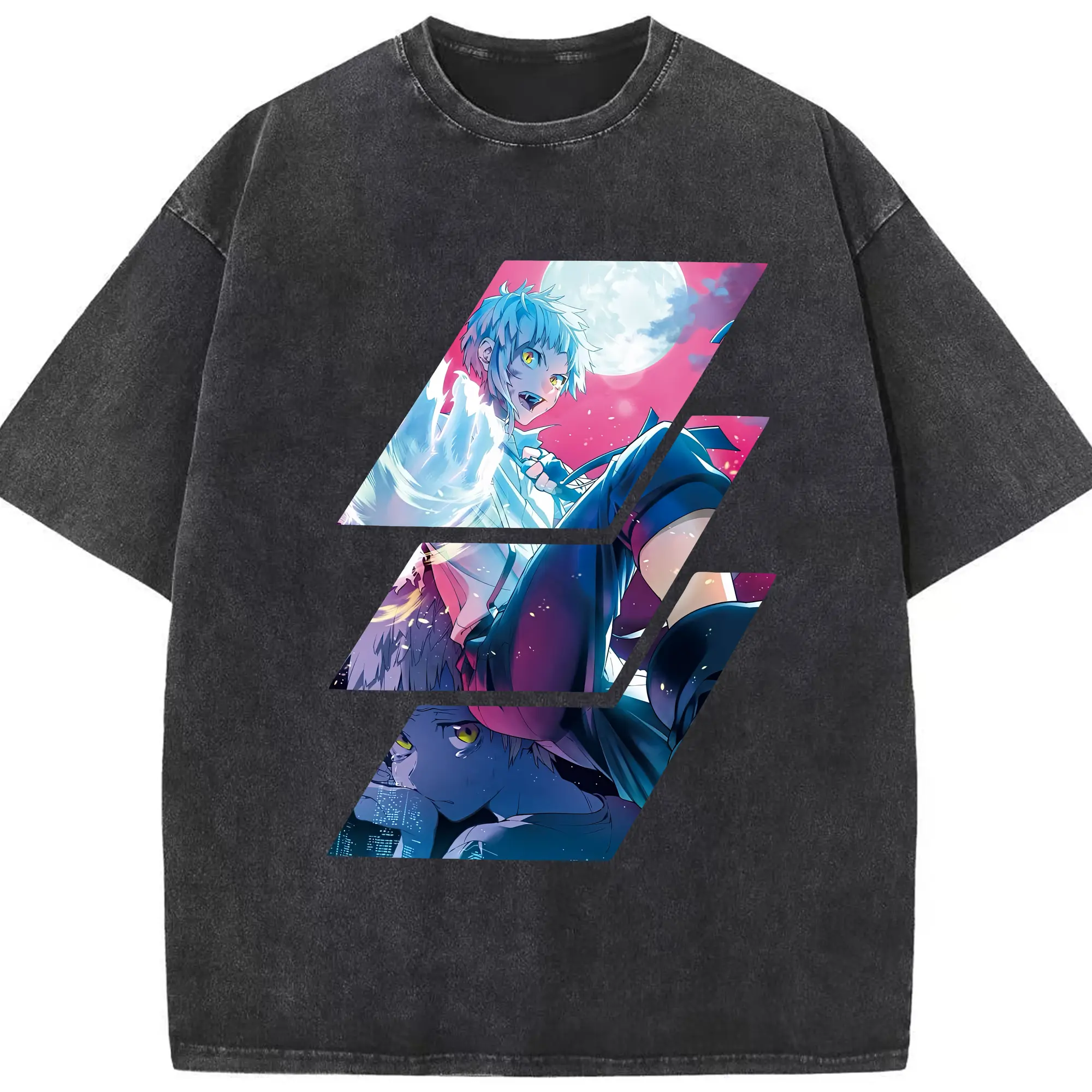 文豪ストレイドッグス グッズ,中島敦 - 綿100％ ヴィンテージ風 半袖Tシャツ ・ フロントプリント ・ 柔らか肌触り ・ 通気性 快適 ・ スポーツ カジュアル 外出用