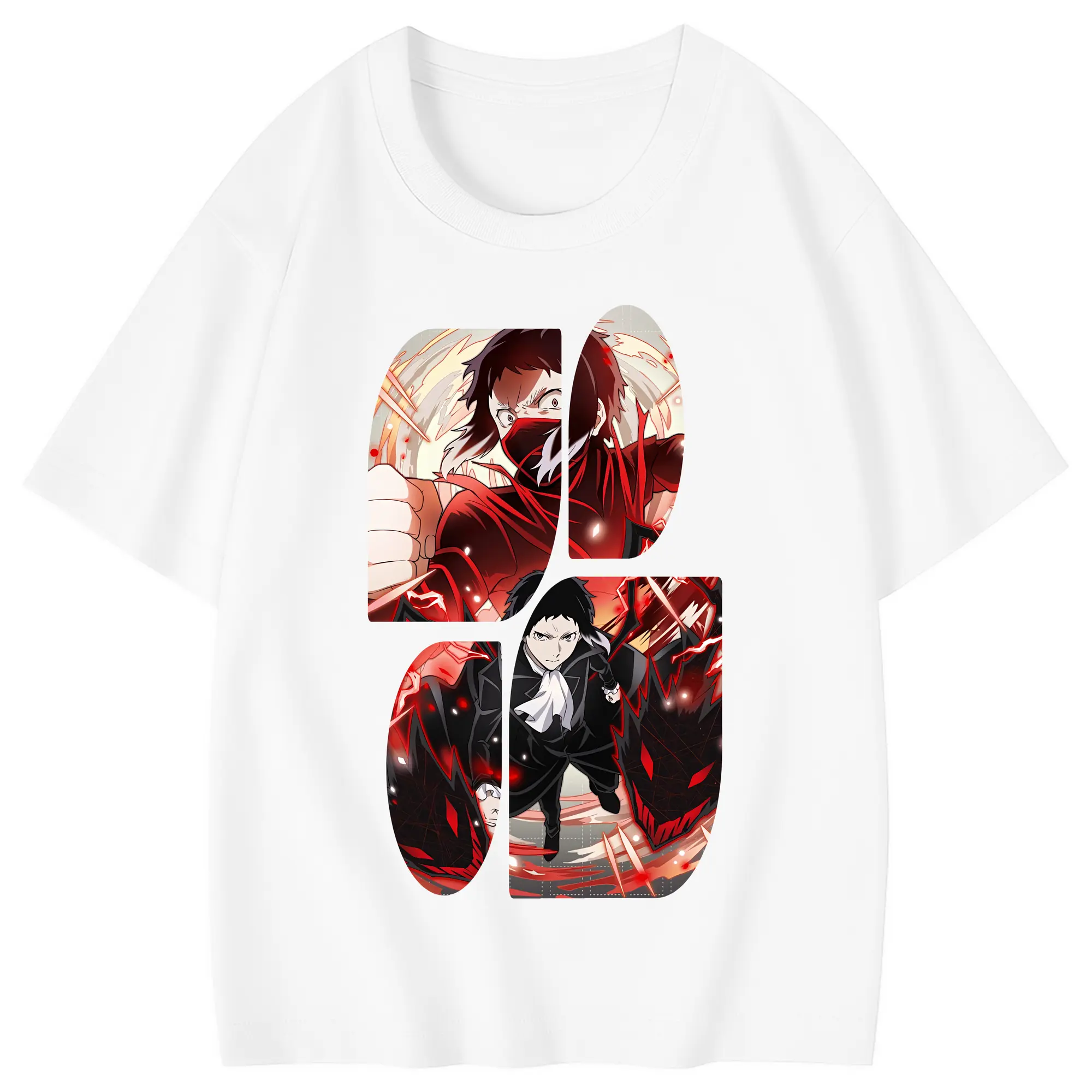 文豪ストレイドッグス グッズ,芥川龍之介 - 綿100％ キッズTシャツ ・ フロントプリント ・ 快適 通気性 ・ スポーツ カジュアル 散歩用