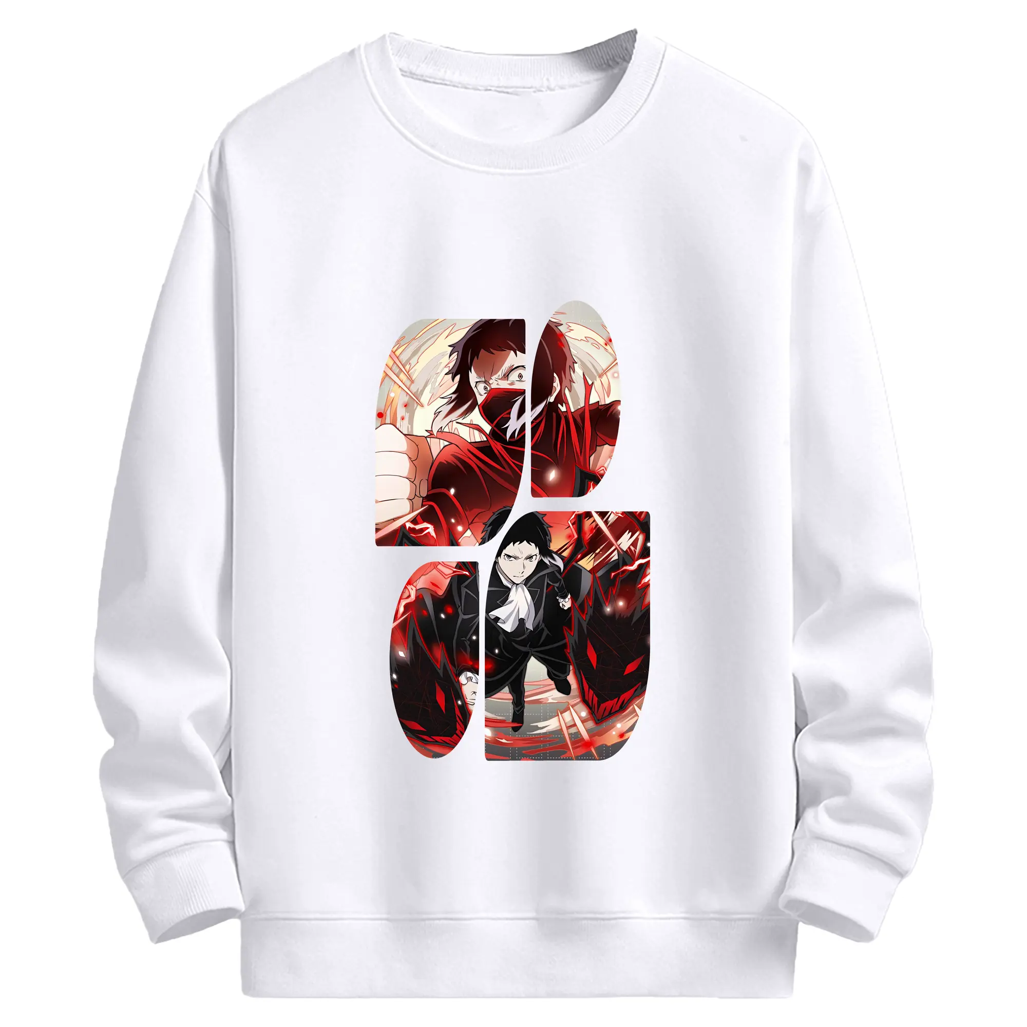 文豪ストレイドッグス グッズ,芥川龍之介 - 高品質 クルーネック スウェット ・ コットン59％ ポリエステル41％ ・ ユニセックス 長袖 トレーナー ・ カジュアル デイリー スポーツ 散歩用