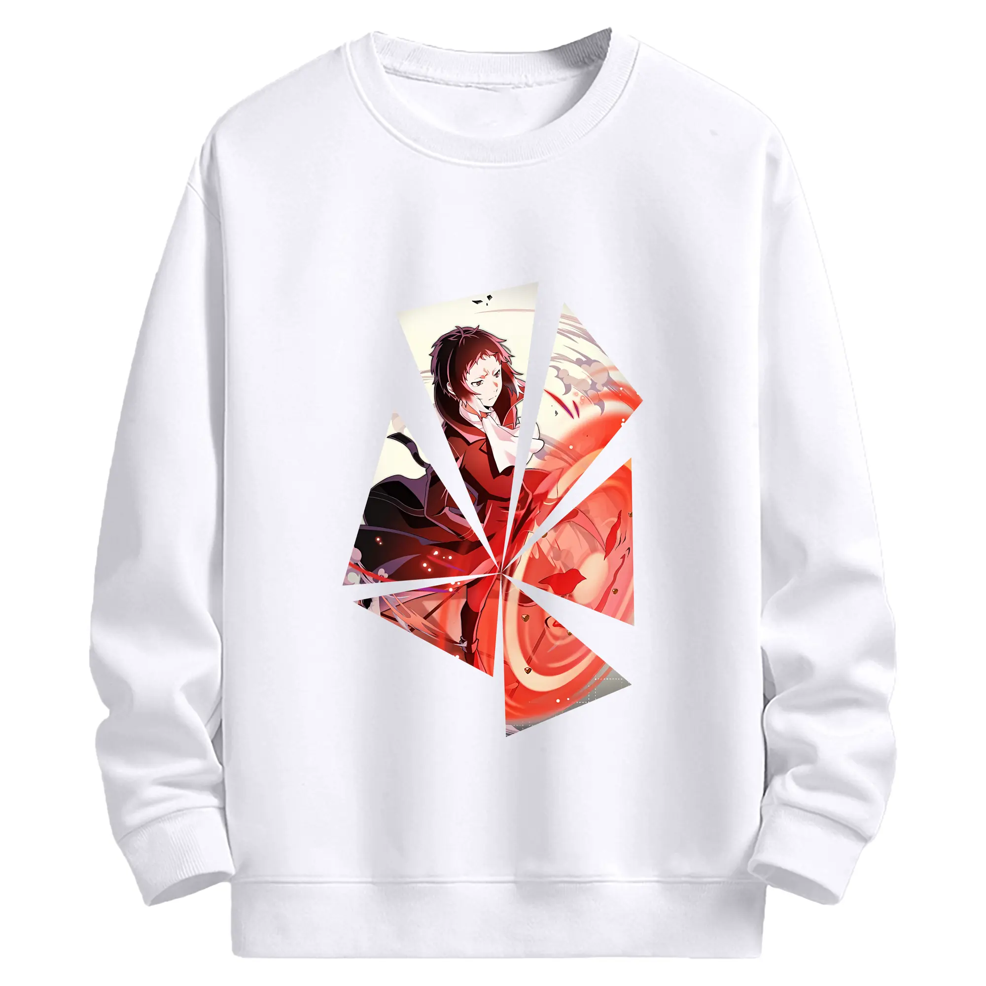 文豪ストレイドッグス グッズ,芥川龍之介 - 高品質 クルーネック スウェット ・ コットン59％ ポリエステル41％ ・ ユニセックス 長袖 トレーナー ・ カジュアル デイリー スポーツ 散歩用