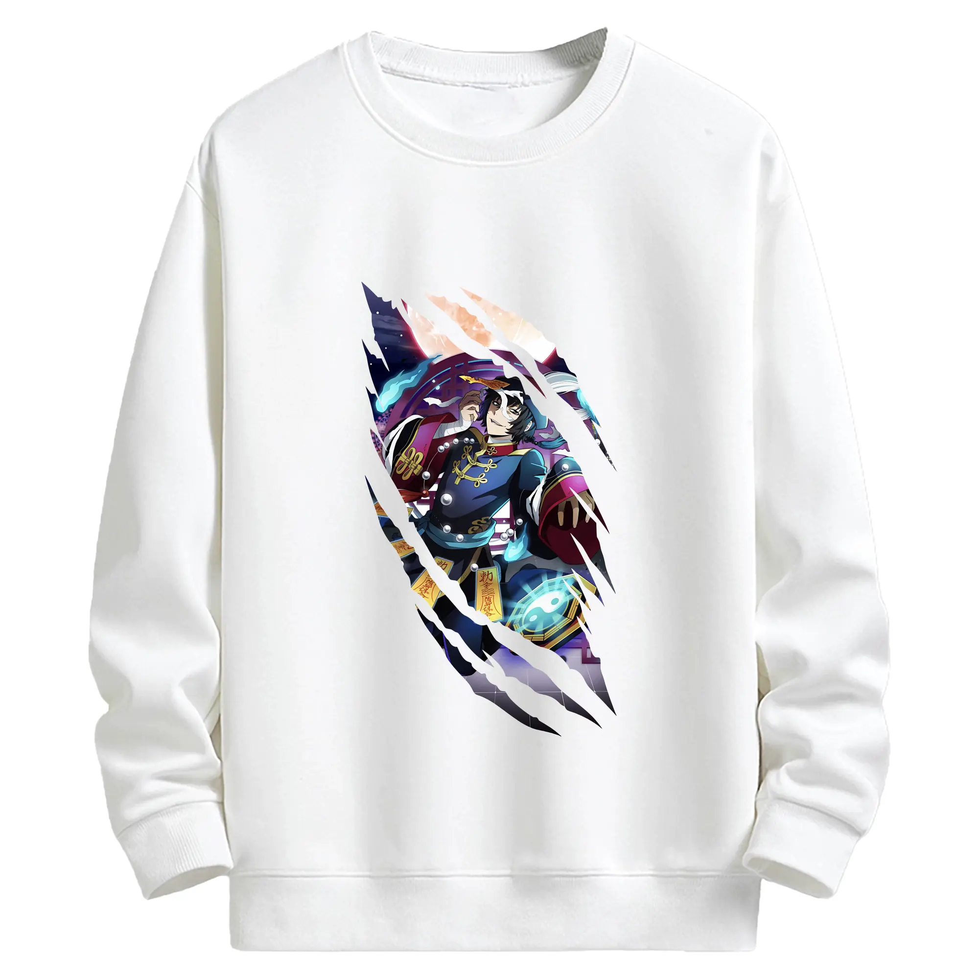 文豪ストレイドッグス グッズ,芥川龍之介 - キッズ クルーネックスウェットシャツ ・ フロントプリント ・ 綿80％ ポリエステル20％ ・ 快適 通学 スポーツ 日常使い お散歩用