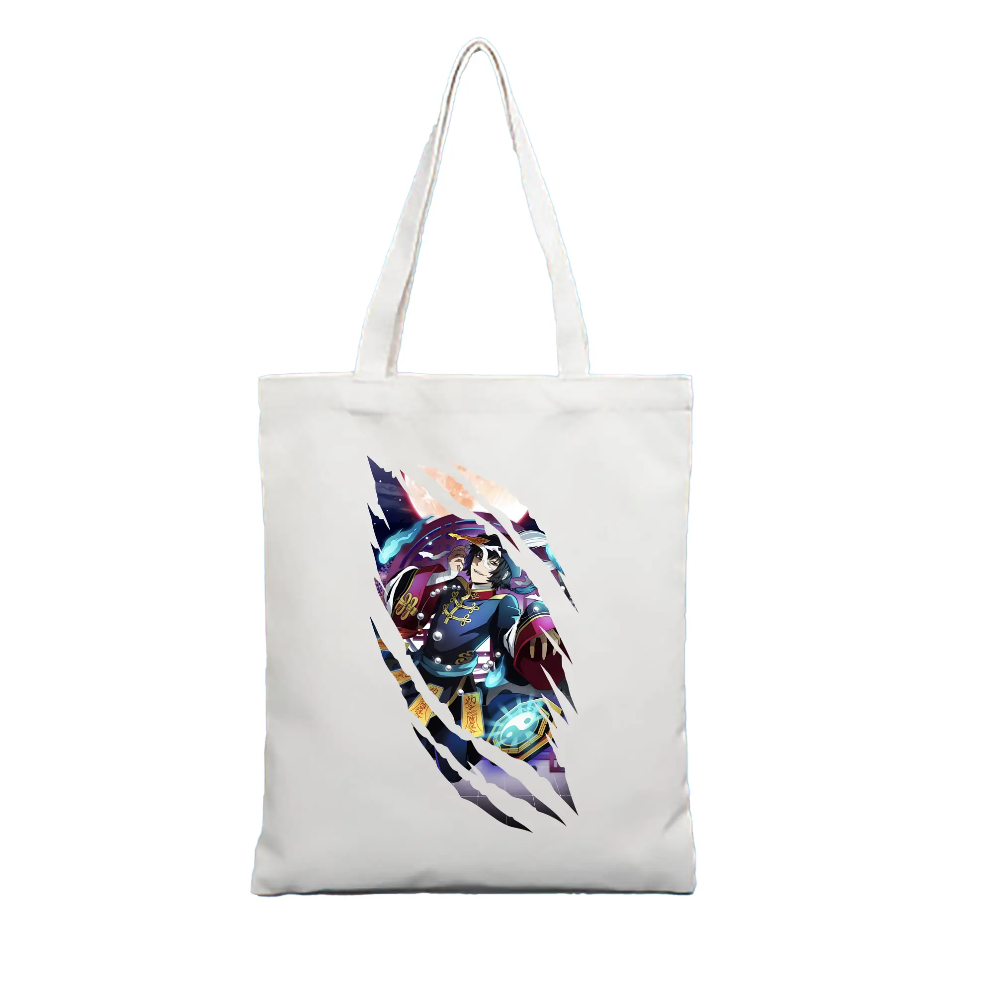 文豪ストレイドッグス グッズ,芥川龍之介 - 縦型キャンバス手提げバッグ（トートバッグ） ・ キャンバス素材 ・ ショッピング用 ・ 軽量 丈夫 お手入れ簡単