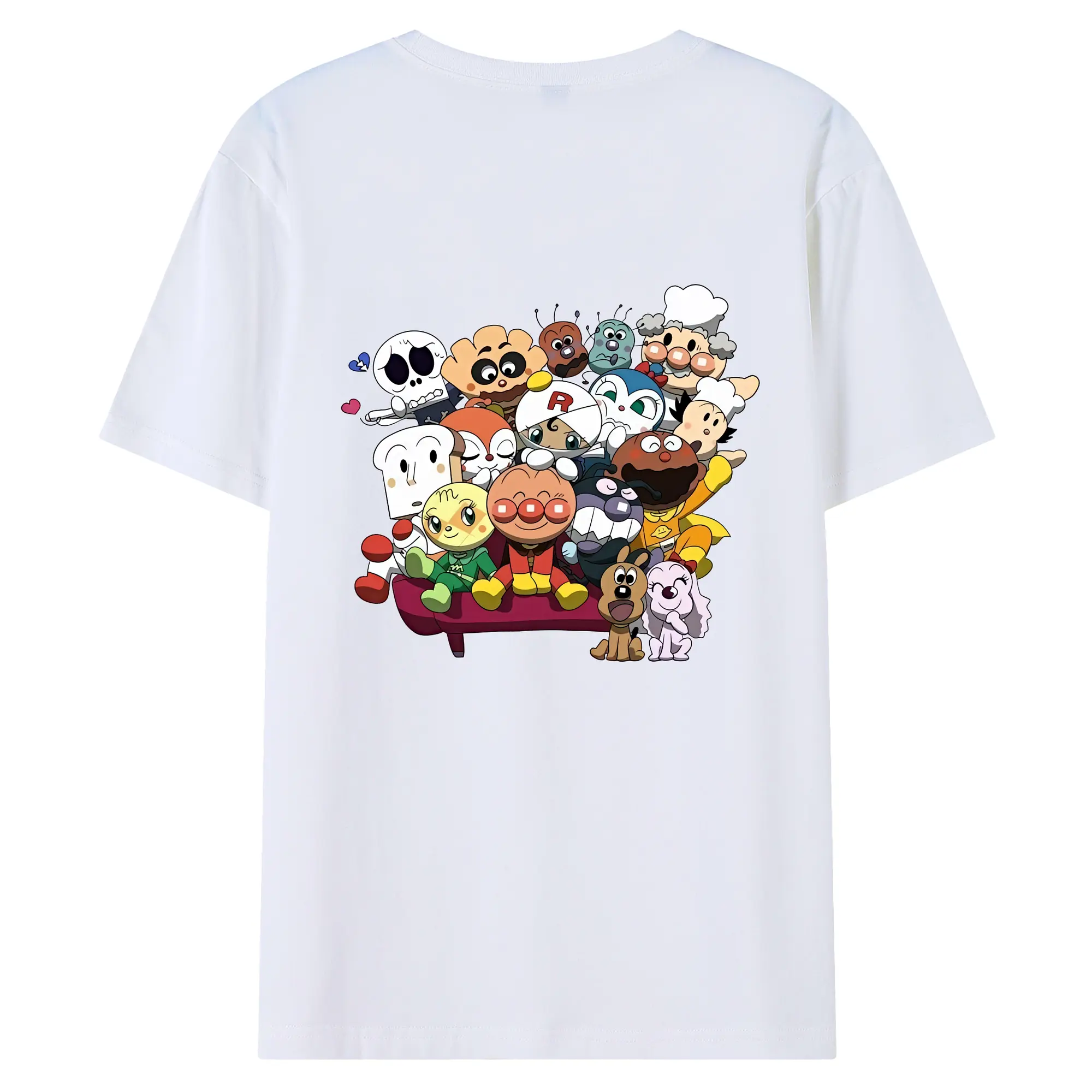 アンパンマン グッズ,アンパンマン - 綿100％ 半袖Tシャツ ・ バックプリント ・ 快適 通気性 ・ 日常使い 散歩 スポーツ用