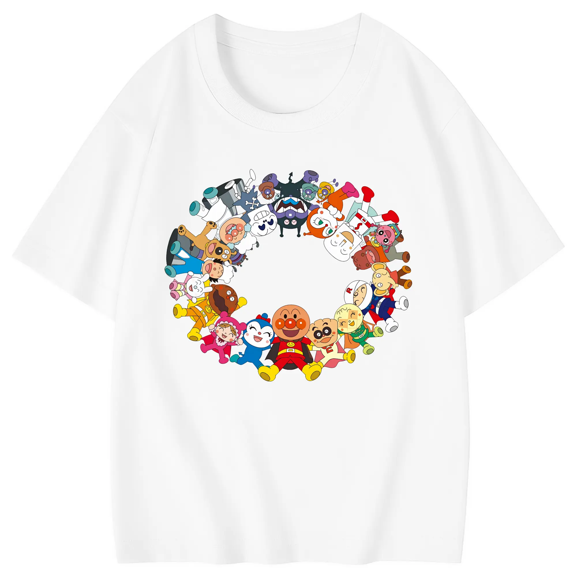 アンパンマン グッズ,アンパンマン - 綿100％ キッズTシャツ ・ フロントプリント ・ 快適 通気性 ・ スポーツ カジュアル 散歩用