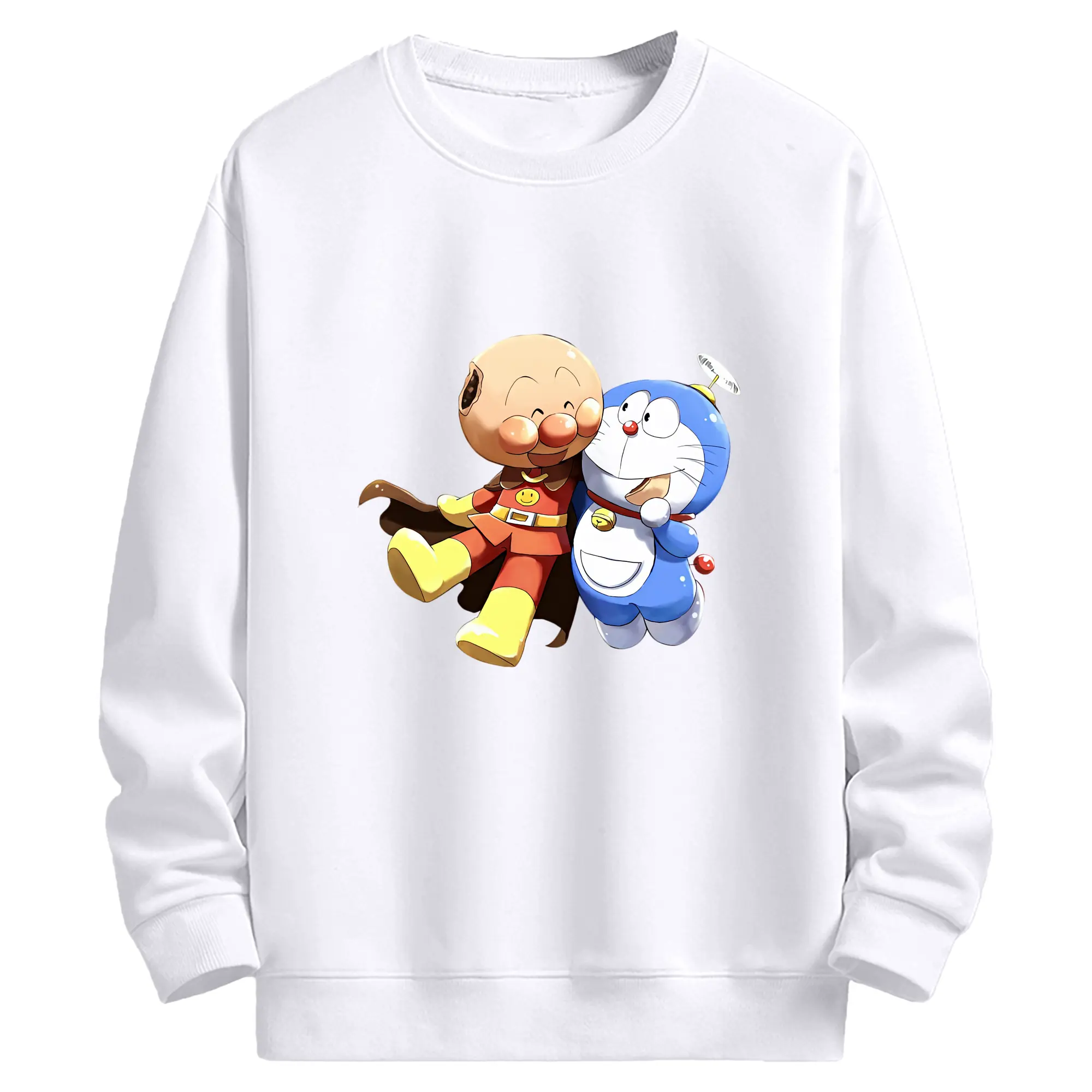 アンパンマン グッズ,アンパンマン - 高品質 クルーネック スウェット ・ コットン59％ ポリエステル41％ ・ ユニセックス 長袖 トレーナー ・ カジュアル デイリー スポーツ 散歩用