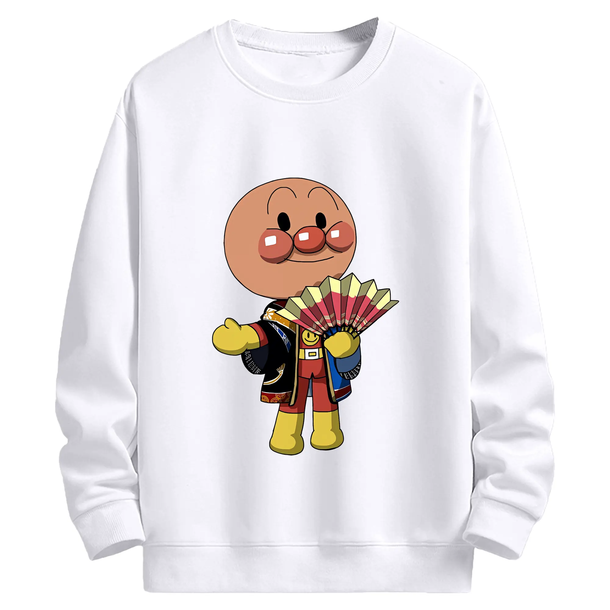 アンパンマン グッズ,アンパンマン - 高品質 クルーネック スウェット ・ コットン59％ ポリエステル41％ ・ ユニセックス 長袖 トレーナー ・ カジュアル デイリー スポーツ 散歩用