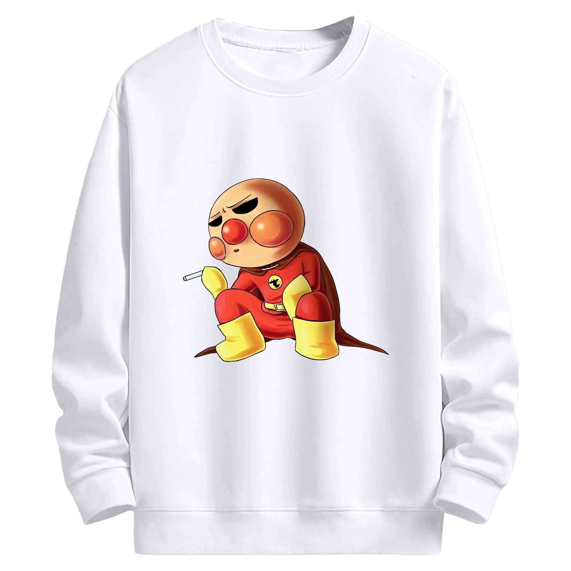 アンパンマン グッズ,アンパンマン - 高品質 クルーネック スウェット ・ コットン59％ ポリエステル41％ ・ ユニセックス 長袖 トレーナー ・ カジュアル デイリー スポーツ 散歩用