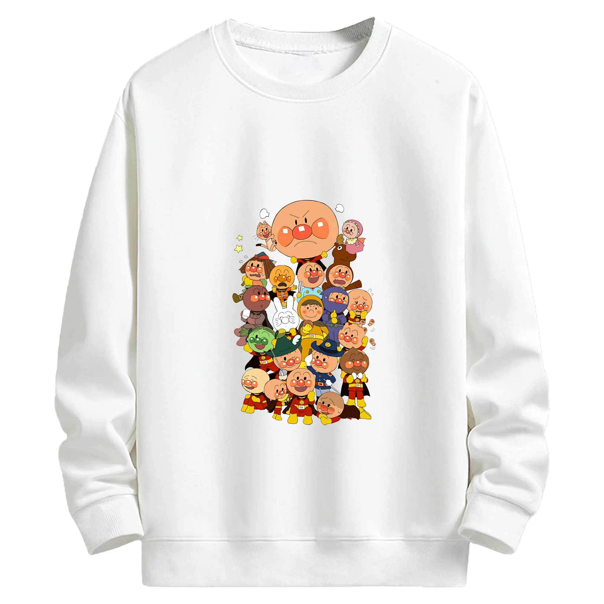 アンパンマン グッズ,アンパンマン - キッズ クルーネックスウェットシャツ ・ フロントプリント ・ 綿80％ ポリエステル20％ ・ 快適 通学 スポーツ 日常使い お散歩用