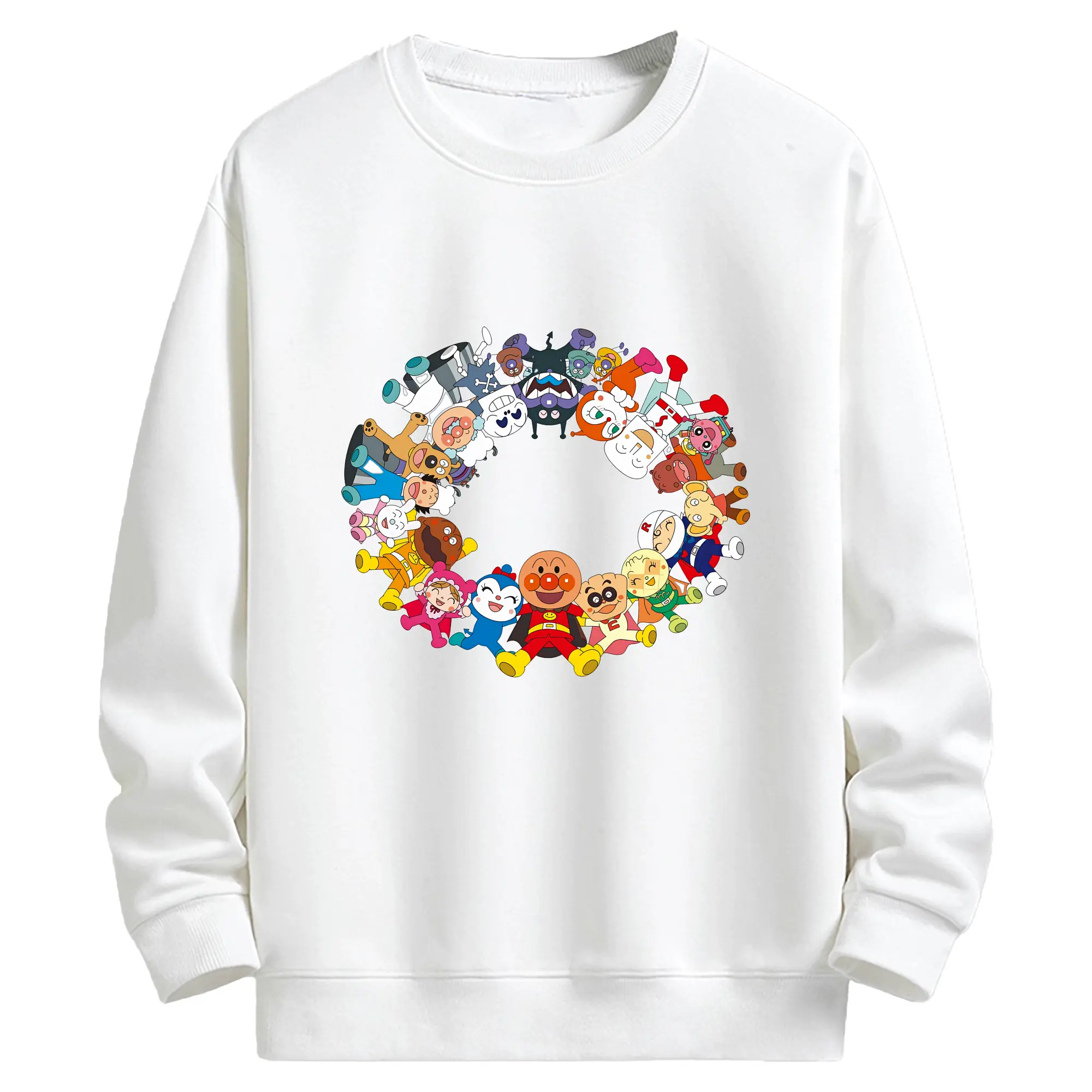 アンパンマン グッズ,アンパンマン - キッズ クルーネックスウェットシャツ ・ フロントプリント ・ 綿80％ ポリエステル20％ ・ 快適 通学 スポーツ 日常使い お散歩用