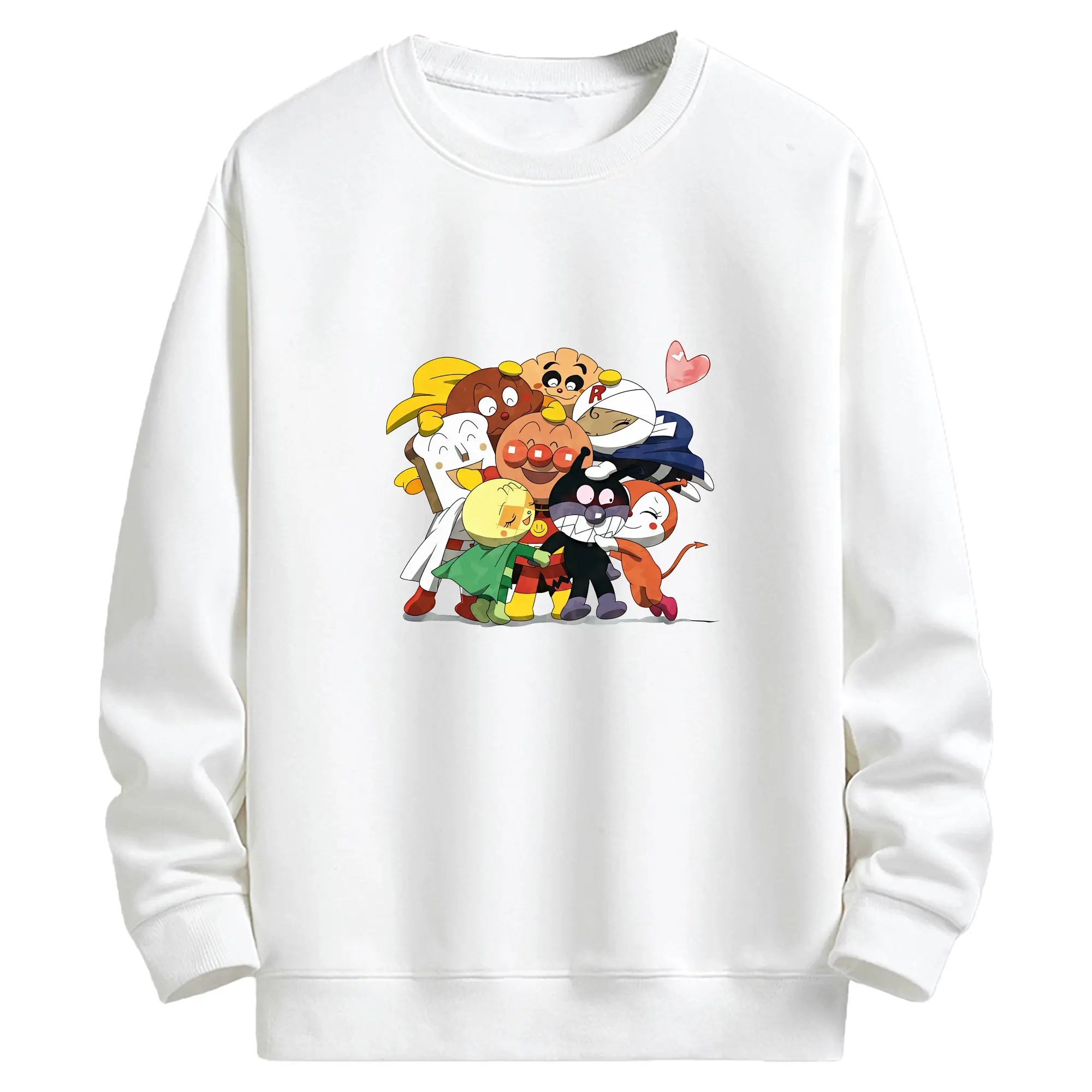 アンパンマン グッズ,アンパンマン - キッズ クルーネックスウェットシャツ ・ フロントプリント ・ 綿80％ ポリエステル20％ ・ 快適 通学 スポーツ 日常使い お散歩用