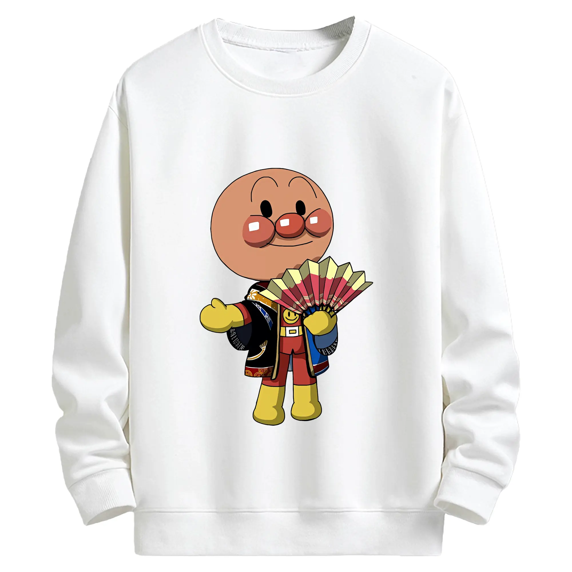 アンパンマン グッズ,アンパンマン - キッズ クルーネックスウェットシャツ ・ フロントプリント ・ 綿80％ ポリエステル20％ ・ 快適 通学 スポーツ 日常使い お散歩用