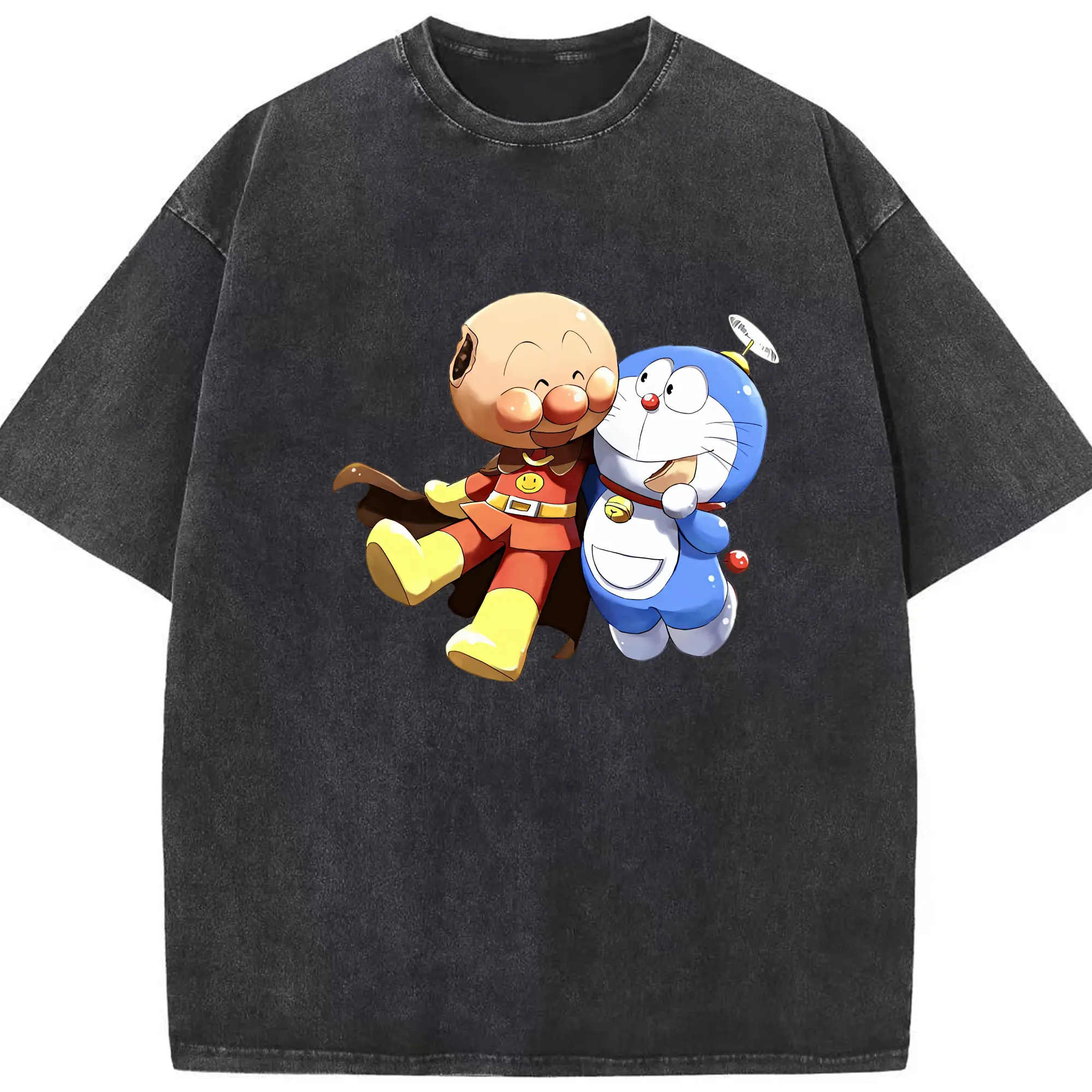 アンパンマン グッズ,アンパンマン - 綿100％ ヴィンテージ風 半袖Tシャツ ・ フロントプリント ・ 柔らか肌触り ・ 通気性 快適 ・ スポーツ カジュアル 外出用