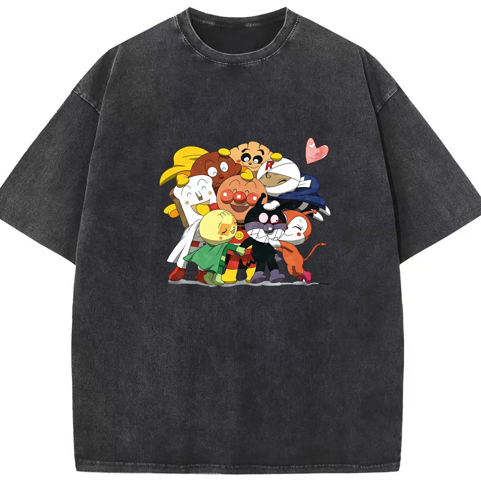 アンパンマン グッズ,アンパンマン - 綿100％ ヴィンテージ風 半袖Tシャツ ・ フロントプリント ・ 柔らか肌触り ・ 通気性 快適 ・ スポーツ カジュアル 外出用