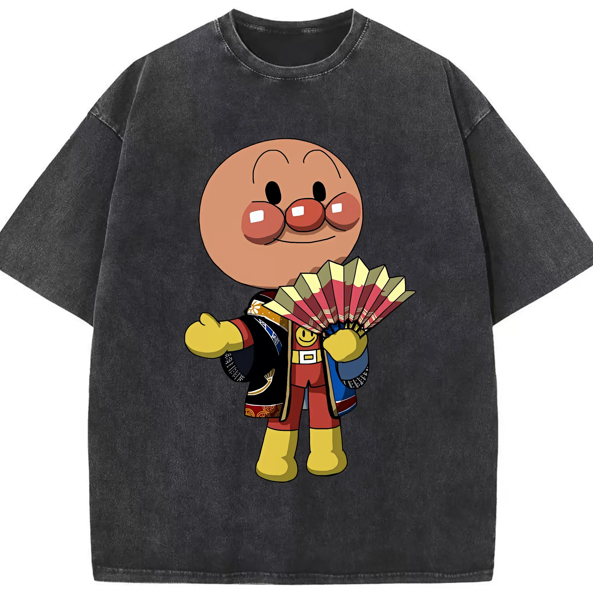 アンパンマン グッズ,アンパンマン - 綿100％ ヴィンテージ風 半袖Tシャツ ・ フロントプリント ・ 柔らか肌触り ・ 通気性 快適 ・ スポーツ カジュアル 外出用