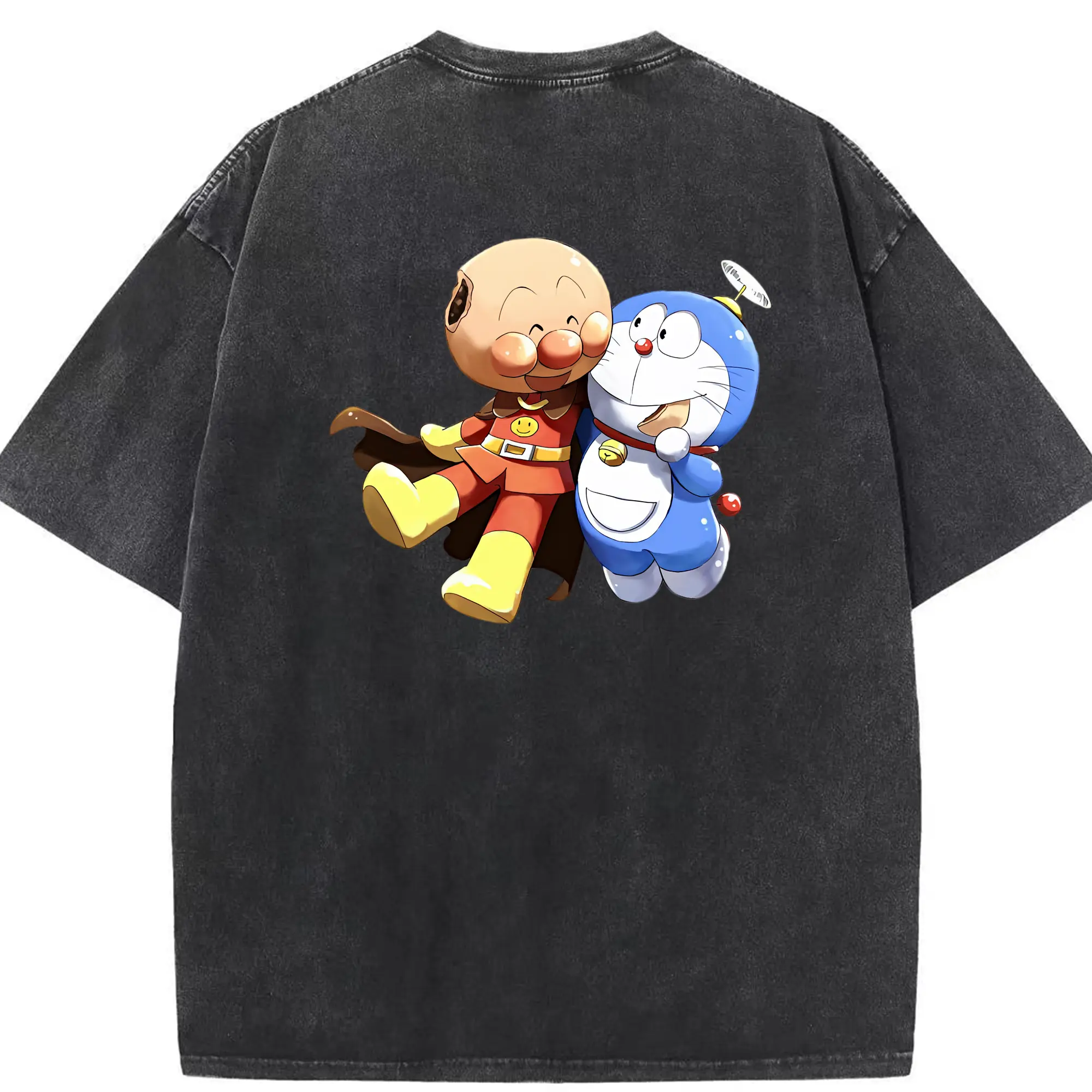 アンパンマン グッズ,アンパンマン - 綿100％ ヴィンテージ風 半袖Tシャツ ・ 背面プリント ・ 柔らか肌触り ・ 通気性 快適 ・ スポーツ カジュアル 外出用