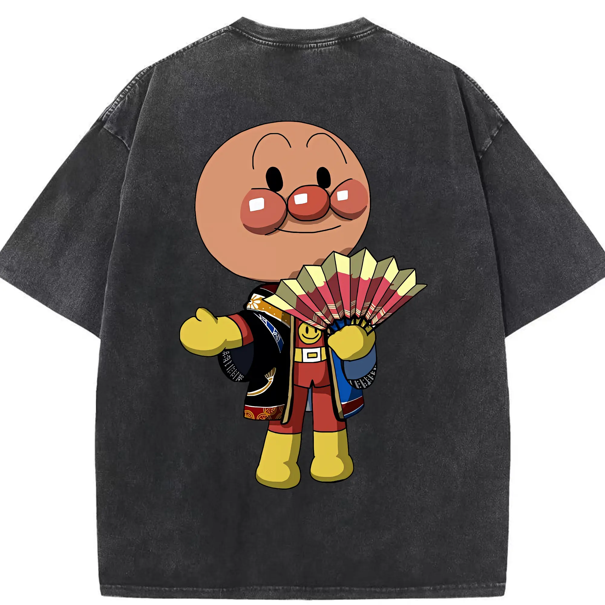 アンパンマン グッズ,アンパンマン - 綿100％ ヴィンテージ風 半袖Tシャツ ・ 背面プリント ・ 柔らか肌触り ・ 通気性 快適 ・ スポーツ カジュアル 外出用