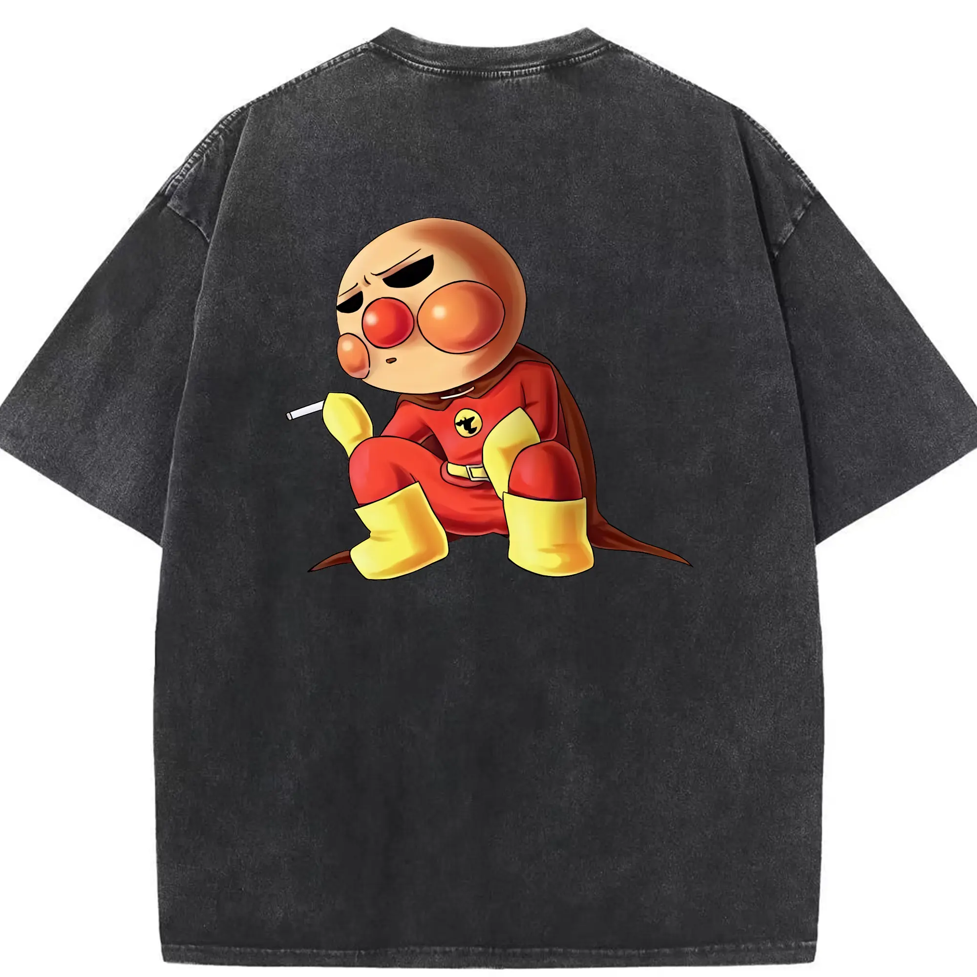 アンパンマン グッズ,アンパンマン - 綿100％ ヴィンテージ風 半袖Tシャツ ・ 背面プリント ・ 柔らか肌触り ・ 通気性 快適 ・ スポーツ カジュアル 外出用