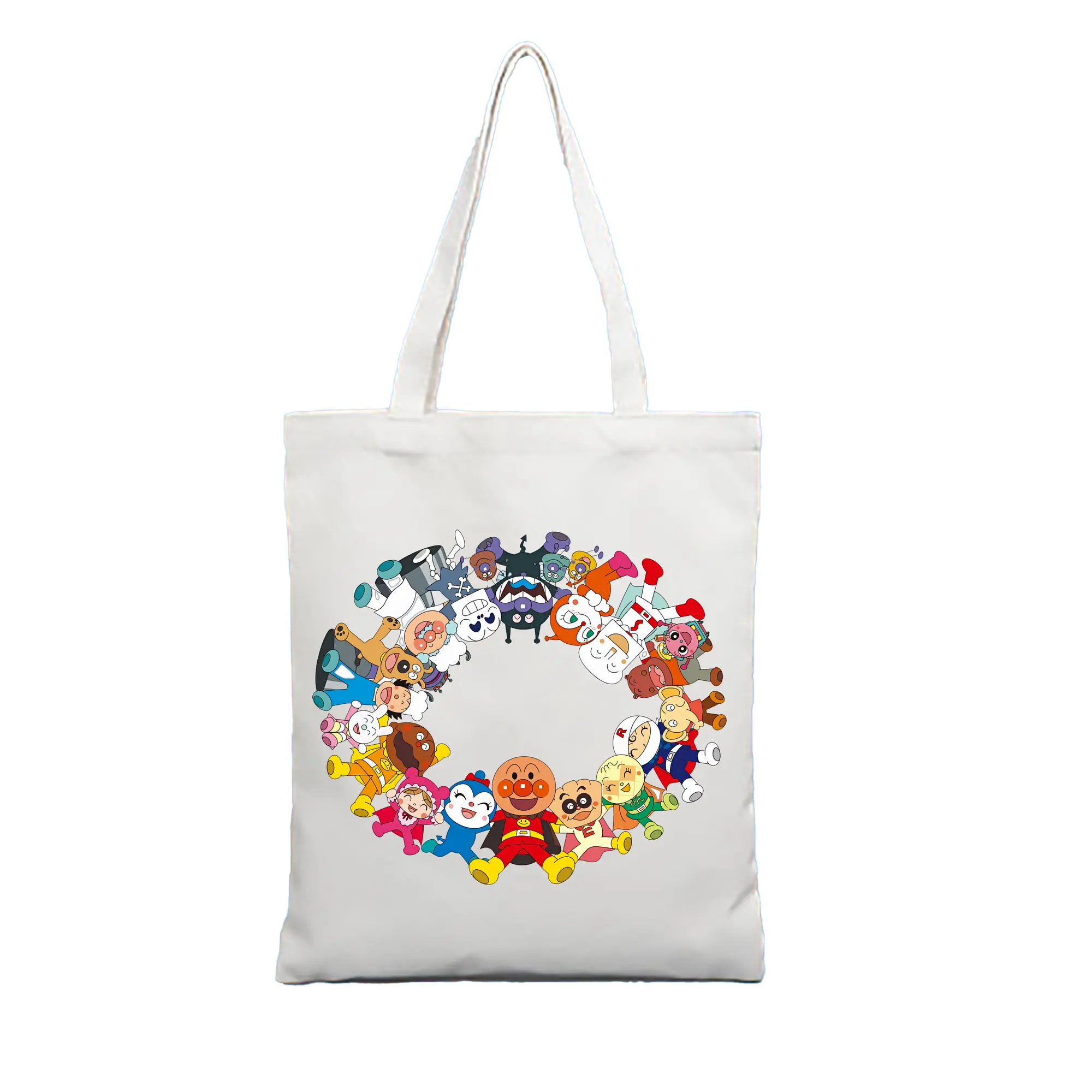 アンパンマン グッズ,アンパンマン - 縦型キャンバス手提げバッグ（トートバッグ） ・ キャンバス素材 ・ ショッピング用 ・ 軽量 丈夫 お手入れ簡単