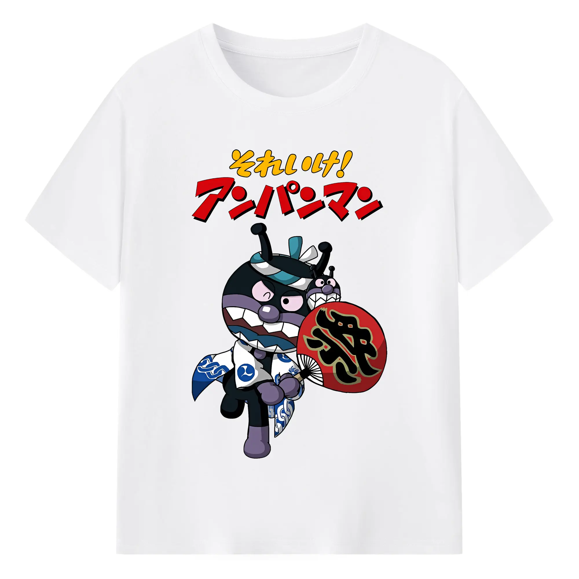 アンパンマン グッズ,ばいきんまん - 綿100％ 半袖Tシャツ ・ フロントプリント ・ 快適 通気性 ・ 日常使い 散歩 スポーツ用