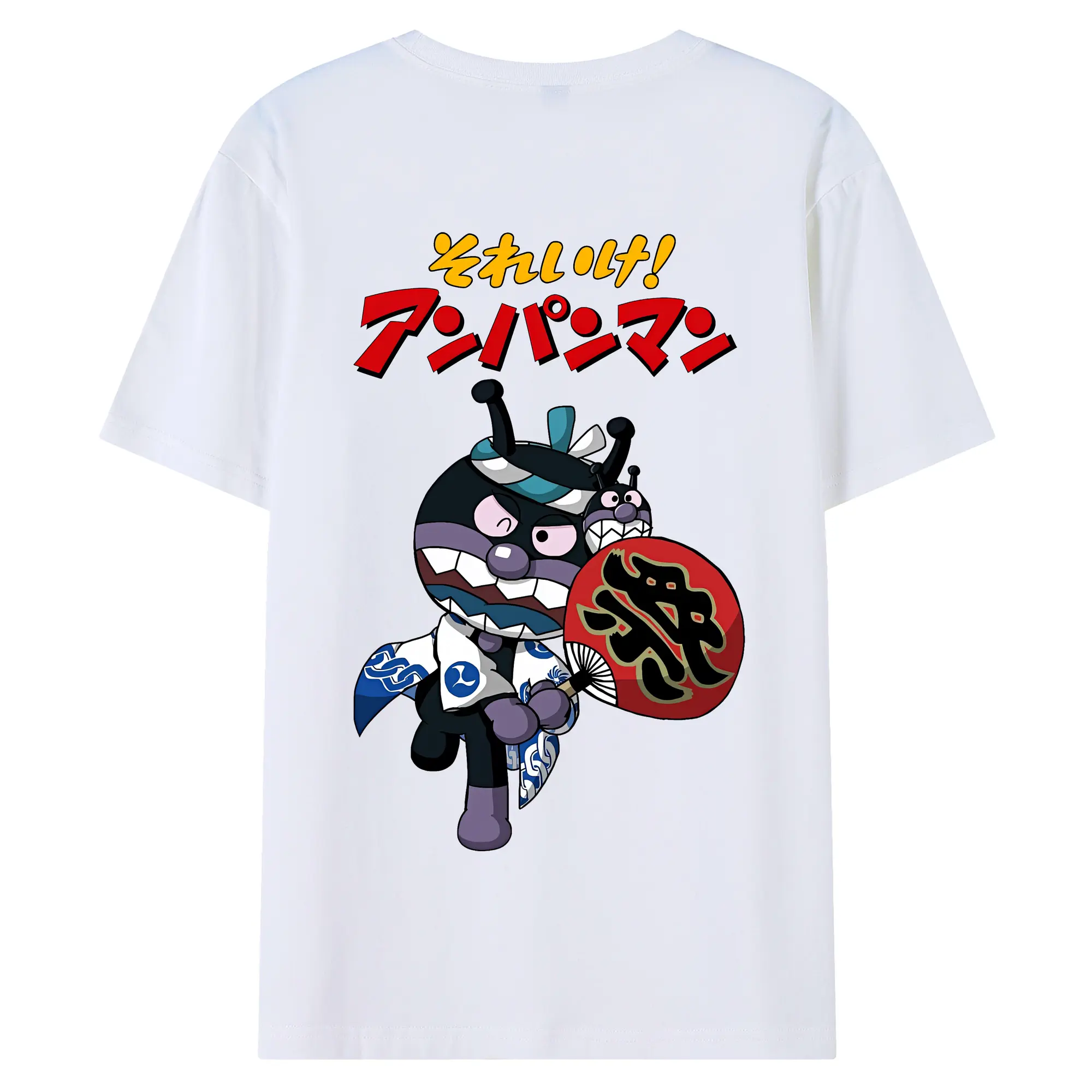 アンパンマン グッズ,ばいきんまん - 綿100％ 半袖Tシャツ ・ バックプリント ・ 快適 通気性 ・ 日常使い 散歩 スポーツ用