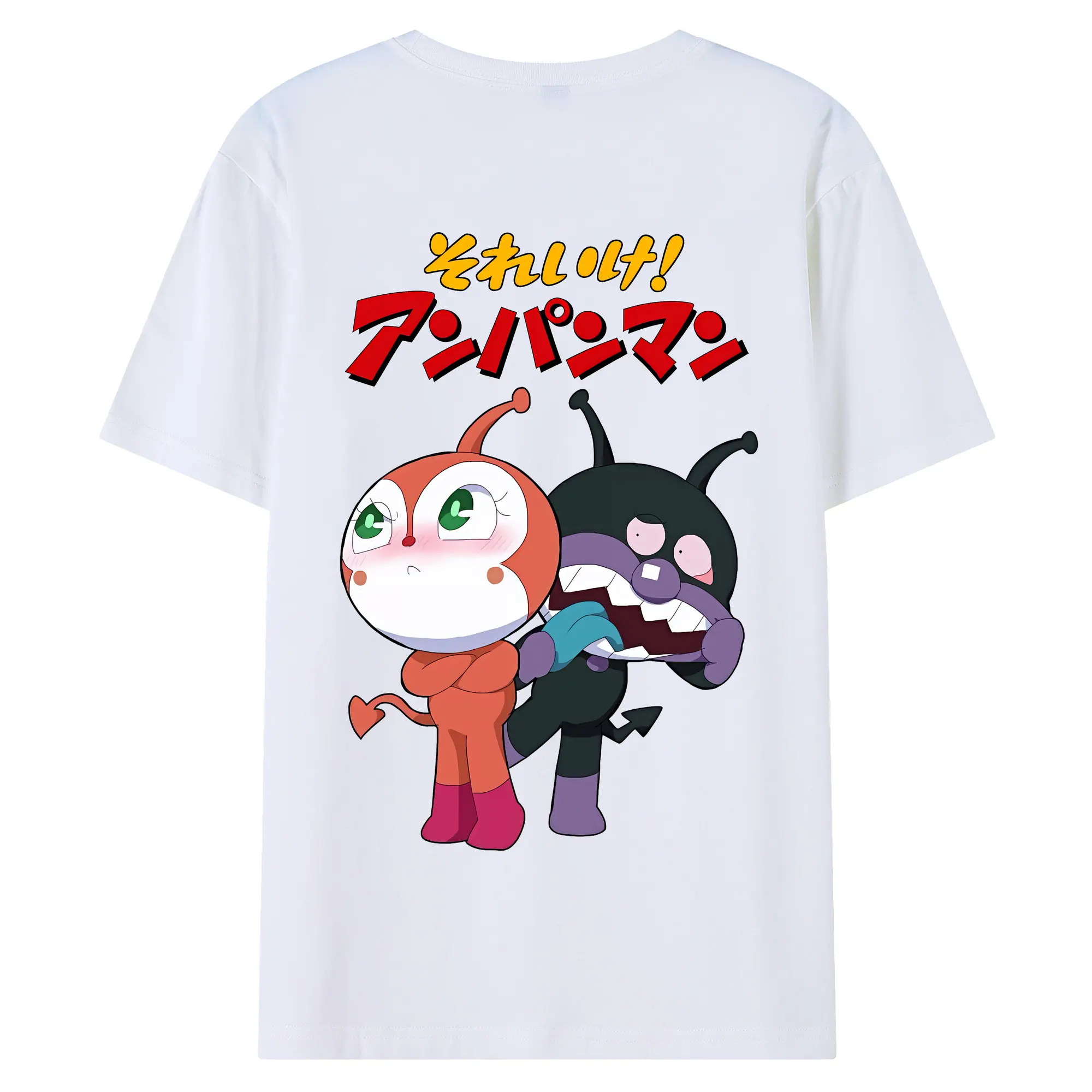 アンパンマン グッズ,ばいきんまん - 綿100％ 半袖Tシャツ ・ バックプリント ・ 快適 通気性 ・ 日常使い 散歩 スポーツ用