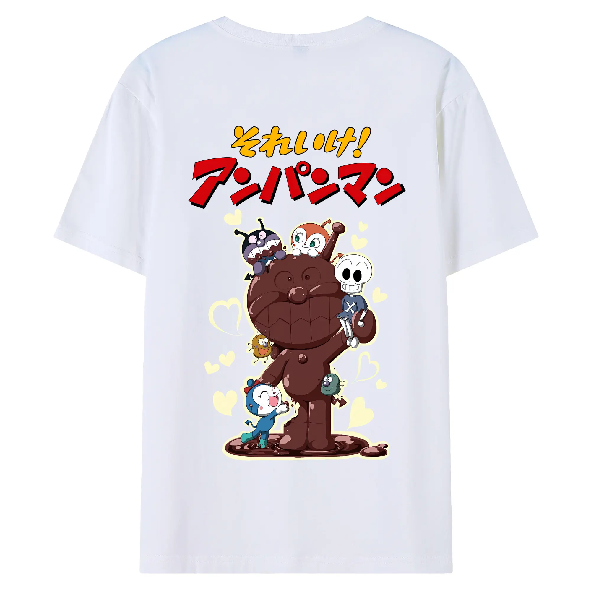 アンパンマン グッズ,ばいきんまん - 綿100％ 半袖Tシャツ ・ バックプリント ・ 快適 通気性 ・ 日常使い 散歩 スポーツ用
