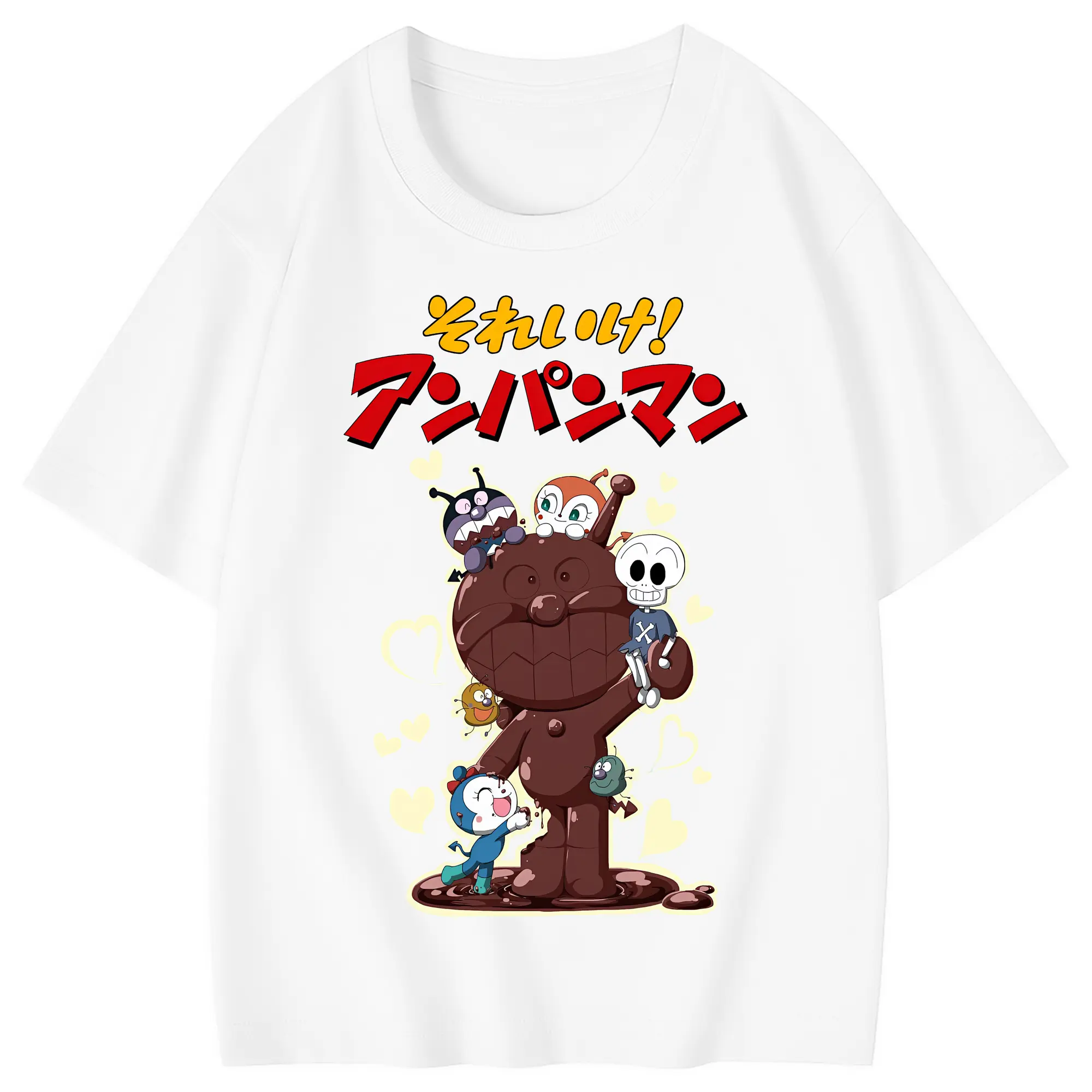 アンパンマン グッズ,ばいきんまん - 綿100％ キッズTシャツ ・ フロントプリント ・ 快適 通気性 ・ スポーツ カジュアル 散歩用