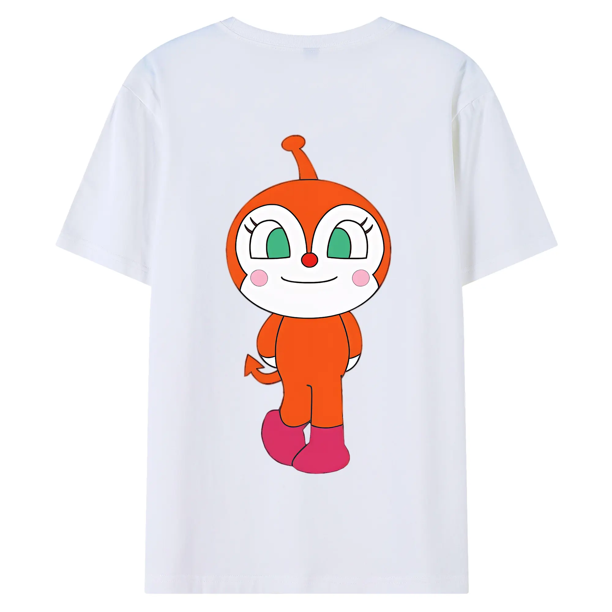 アンパンマン グッズ,ドキンちゃん - 綿100％ 半袖Tシャツ ・ バックプリント ・ 快適 通気性 ・ 日常使い 散歩 スポーツ用