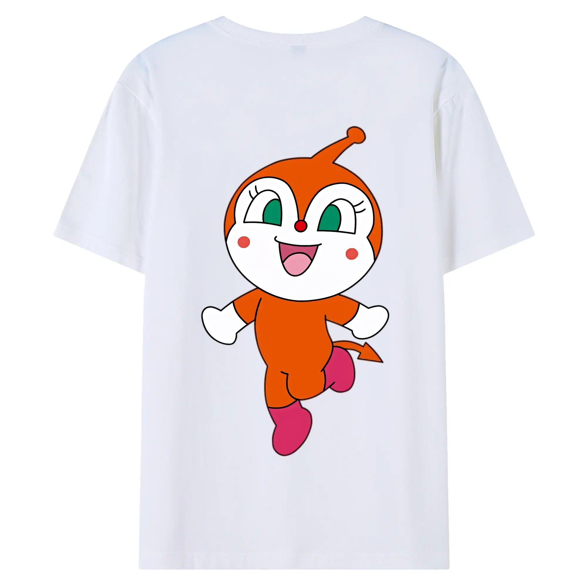 アンパンマン グッズ,ドキンちゃん - 綿100％ 半袖Tシャツ ・ バックプリント ・ 快適 通気性 ・ 日常使い 散歩 スポーツ用