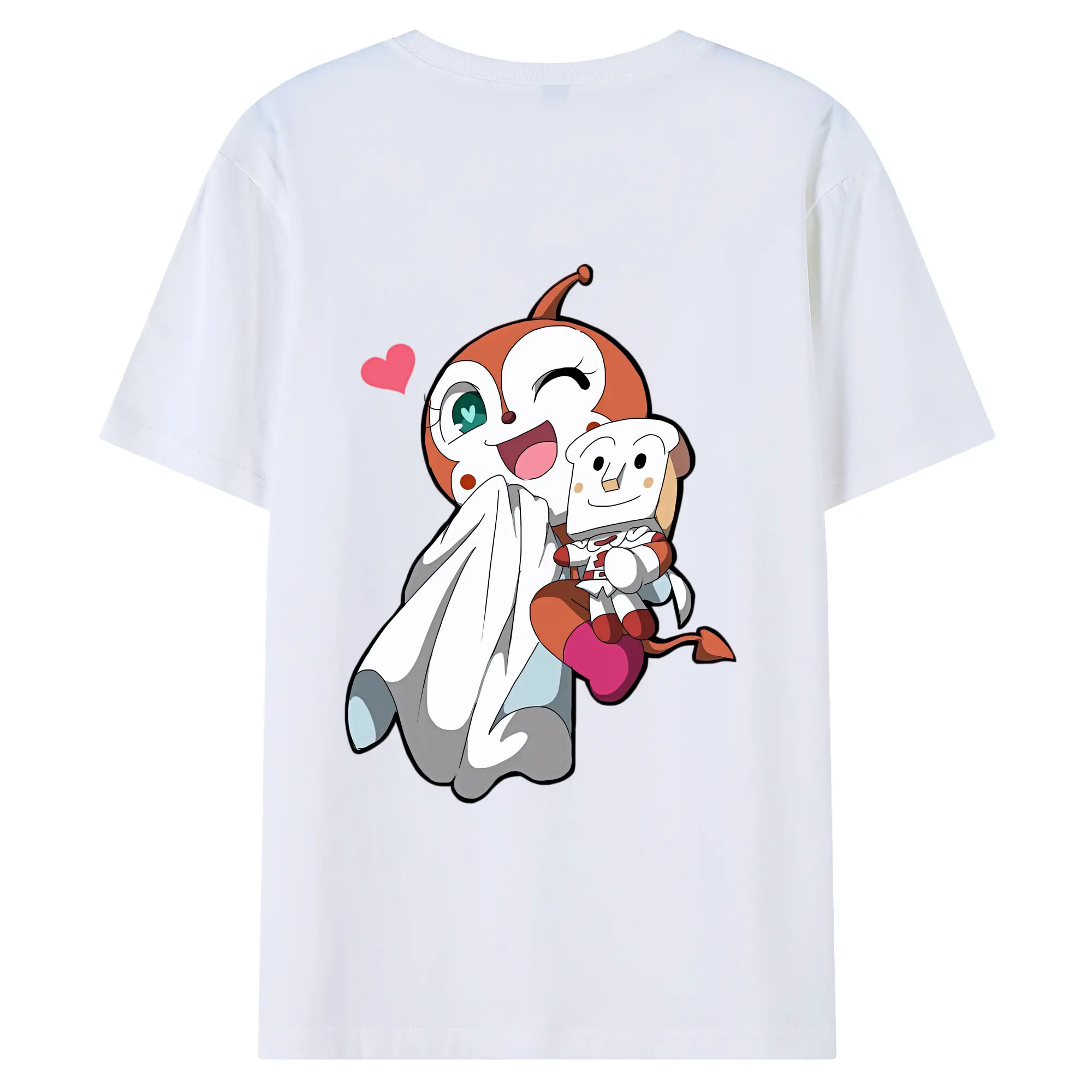 アンパンマン グッズ,ドキンちゃん - 綿100％ 半袖Tシャツ ・ バックプリント ・ 快適 通気性 ・ 日常使い 散歩 スポーツ用