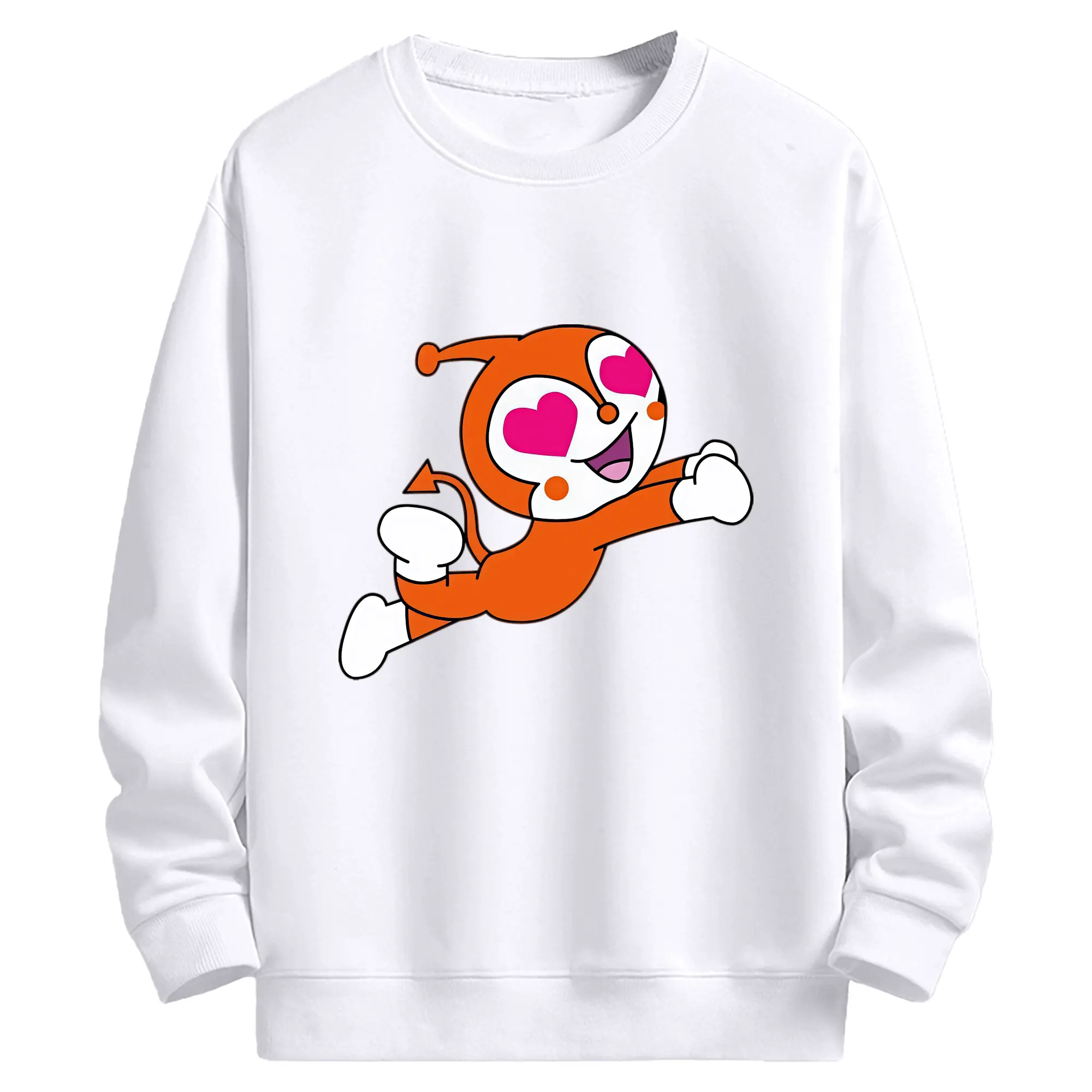 アンパンマン グッズ,ドキンちゃん - 高品質 クルーネック スウェット ・ コットン59％ ポリエステル41％ ・ ユニセックス 長袖 トレーナー ・ カジュアル デイリー スポーツ 散歩用