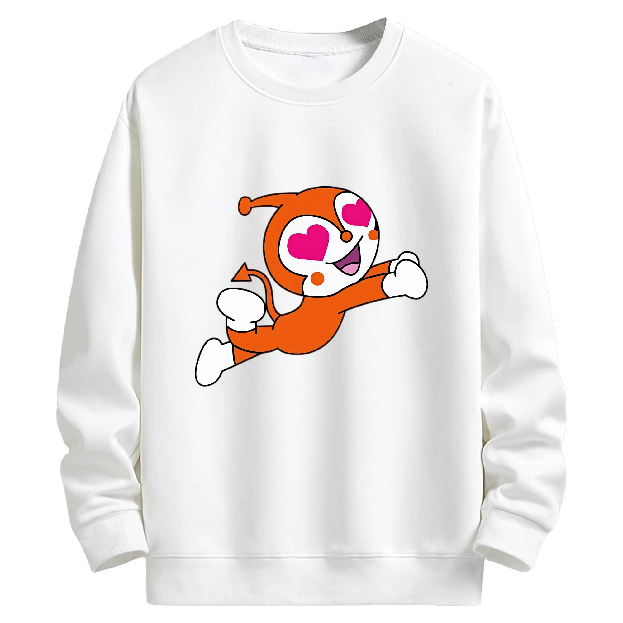 アンパンマン グッズ,ドキンちゃん - キッズ クルーネックスウェットシャツ ・ フロントプリント ・ 綿80％ ポリエステル20％ ・ 快適 通学 スポーツ 日常使い お散歩用