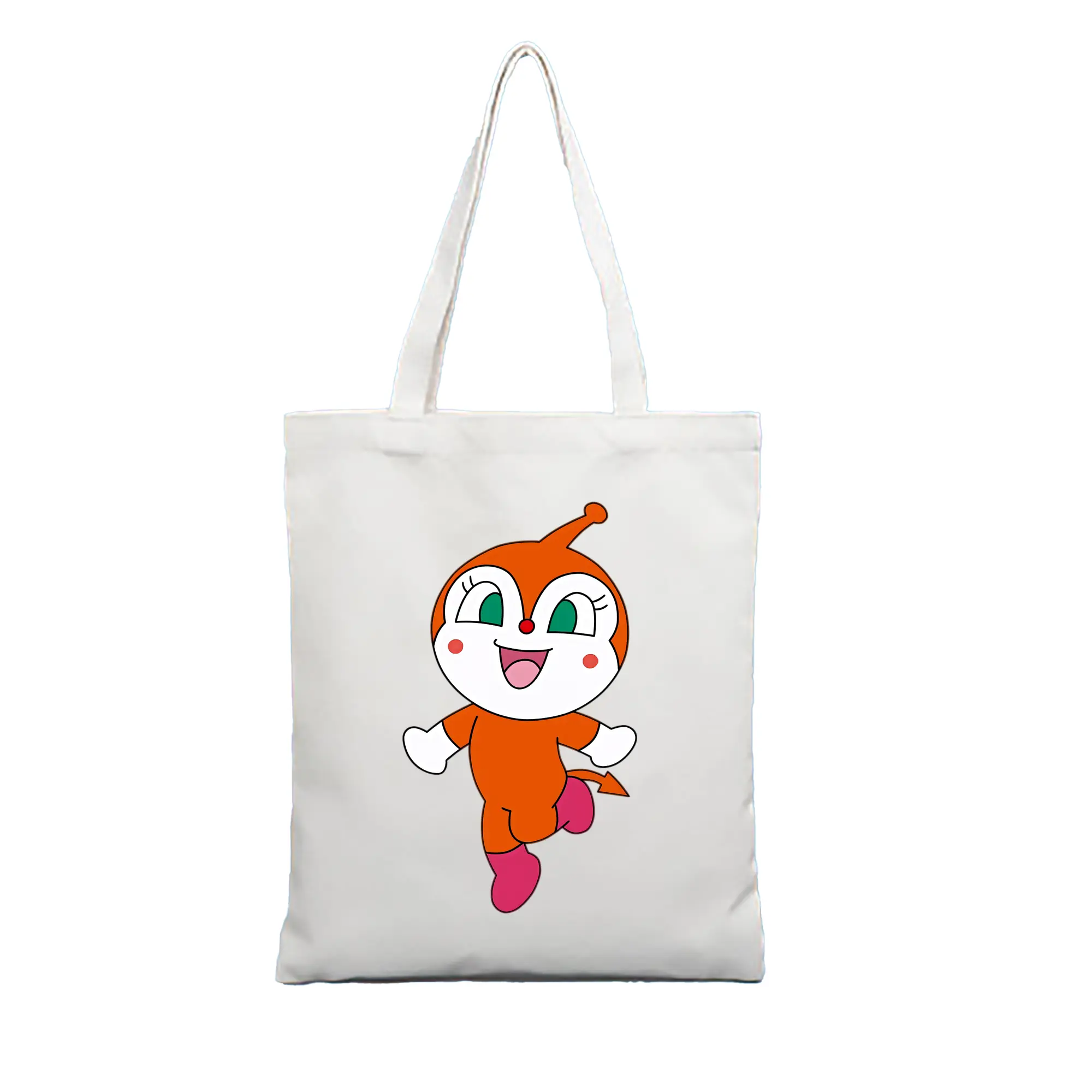 アンパンマン グッズ,ドキンちゃん - 縦型キャンバス手提げバッグ（トートバッグ） ・ キャンバス素材 ・ ショッピング用 ・ 軽量 丈夫 お手入れ簡単