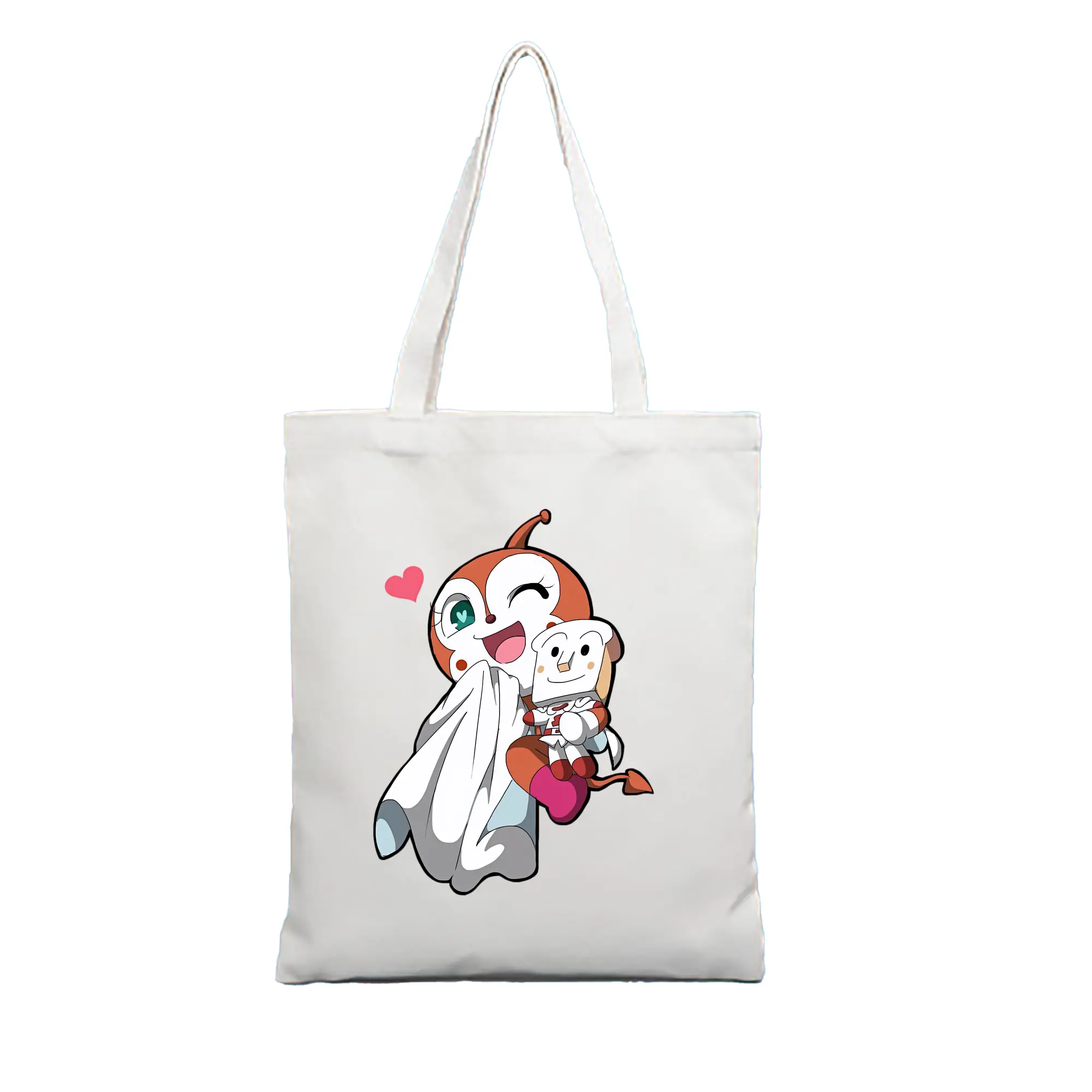 アンパンマン グッズ,ドキンちゃん - 縦型キャンバス手提げバッグ（トートバッグ） ・ キャンバス素材 ・ ショッピング用 ・ 軽量 丈夫 お手入れ簡単