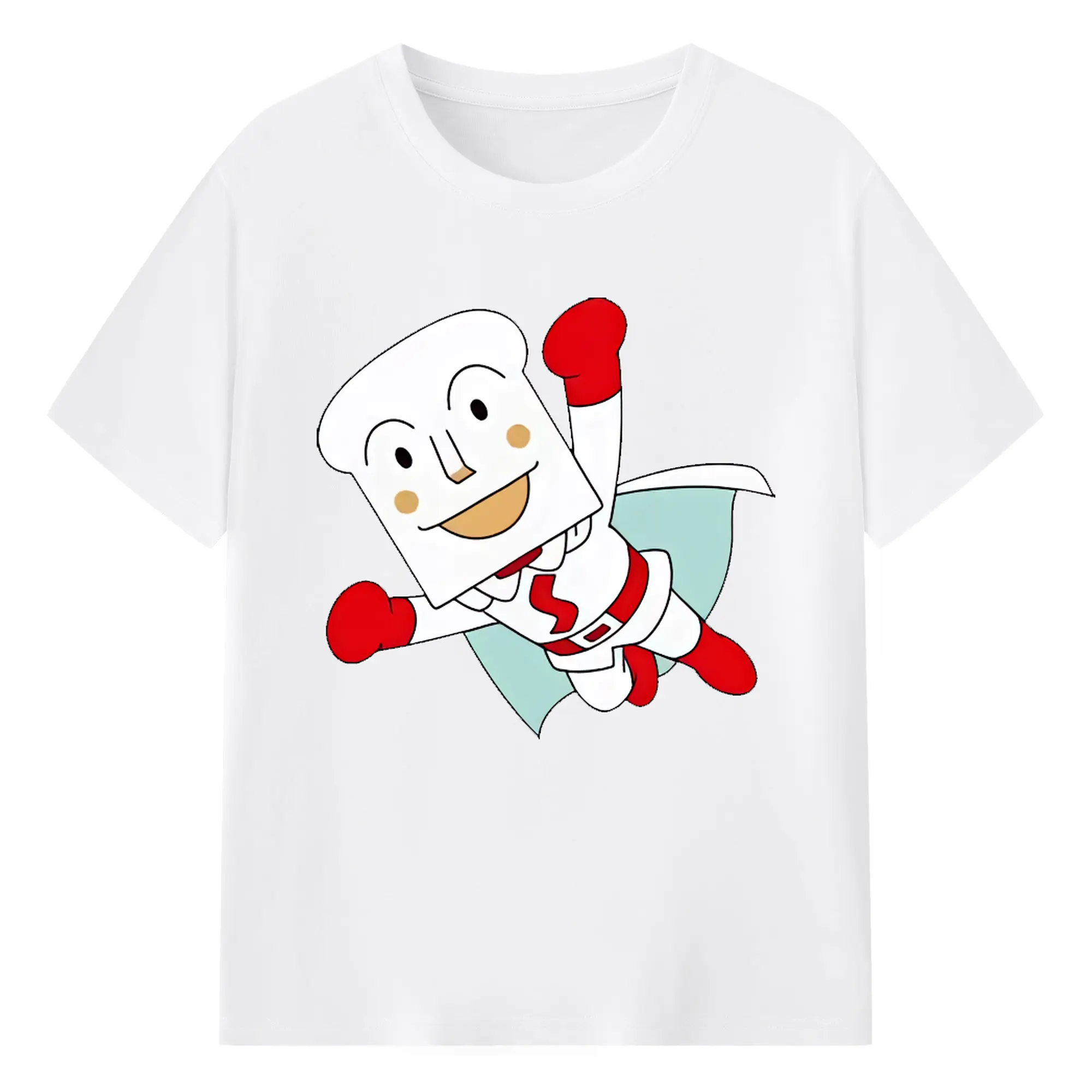 アンパンマン グッズ,しょくぱんまん - 綿100％ 半袖Tシャツ ・ フロントプリント ・ 快適 通気性 ・ 日常使い 散歩 スポーツ用