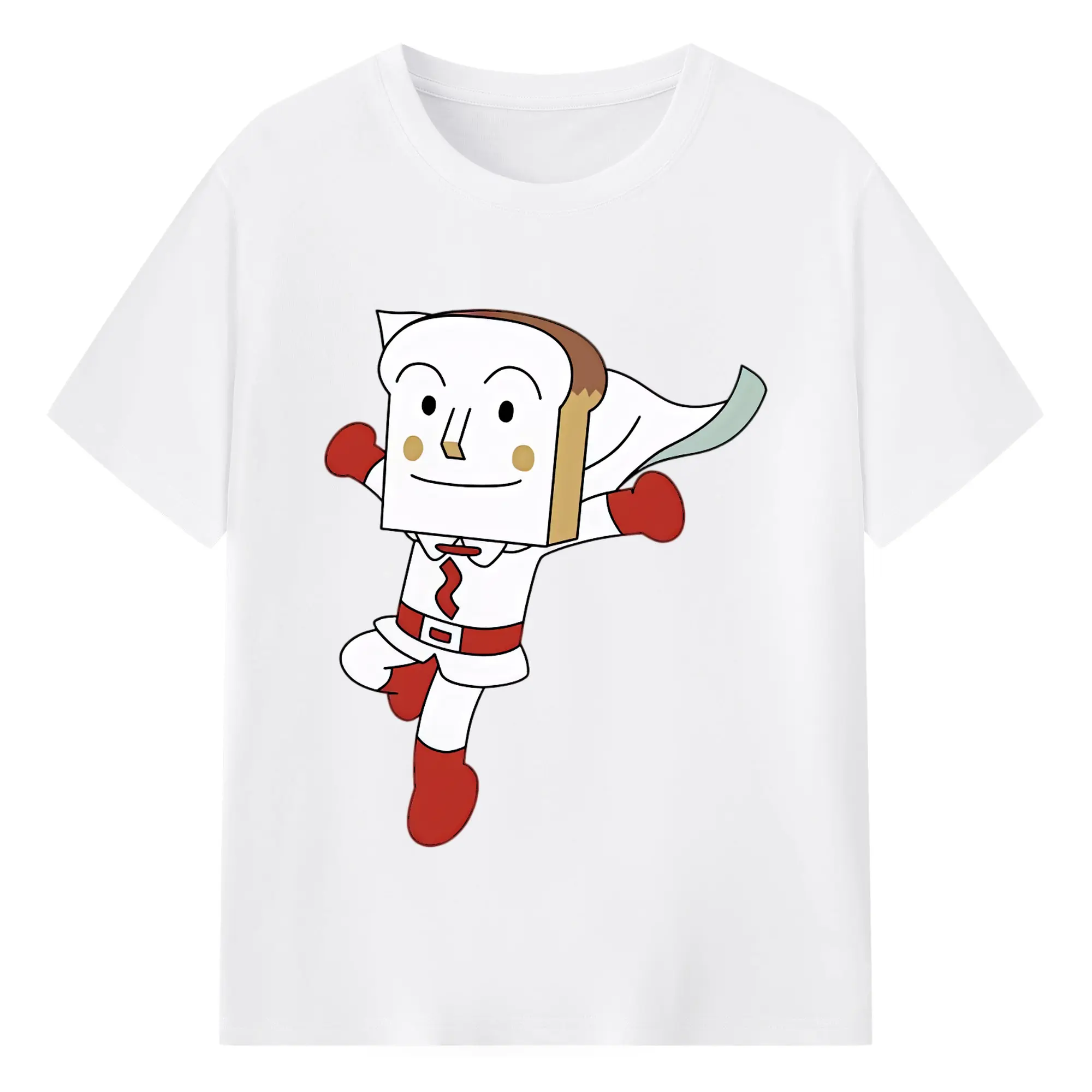 アンパンマン グッズ,しょくぱんまん - 綿100％ 半袖Tシャツ ・ フロントプリント ・ 快適 通気性 ・ 日常使い 散歩 スポーツ用