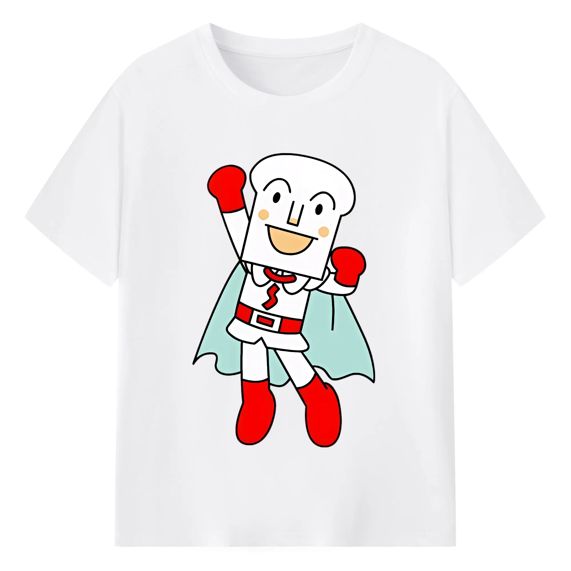 アンパンマン グッズ,しょくぱんまん - 綿100％ 半袖Tシャツ ・ フロントプリント ・ 快適 通気性 ・ 日常使い 散歩 スポーツ用