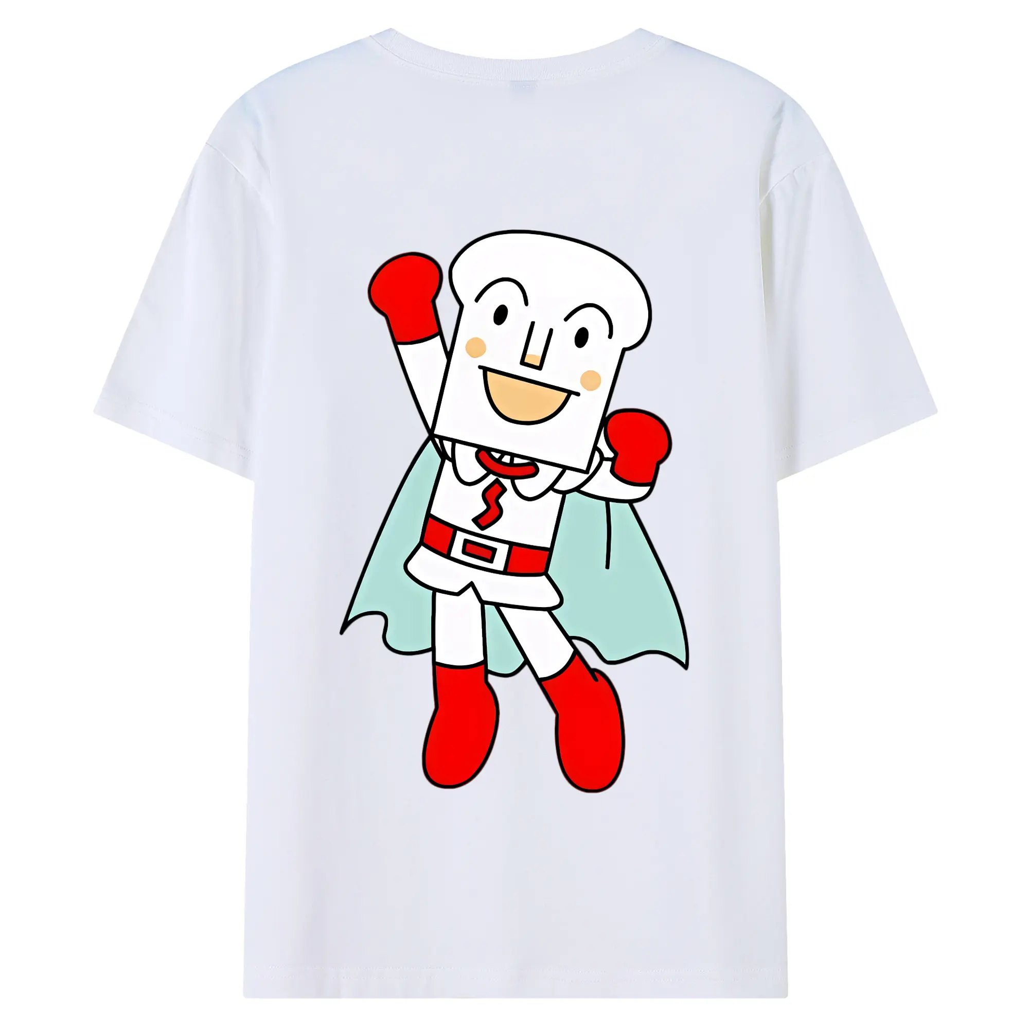 アンパンマン グッズ,しょくぱんまん - 綿100％ 半袖Tシャツ ・ バックプリント ・ 快適 通気性 ・ 日常使い 散歩 スポーツ用