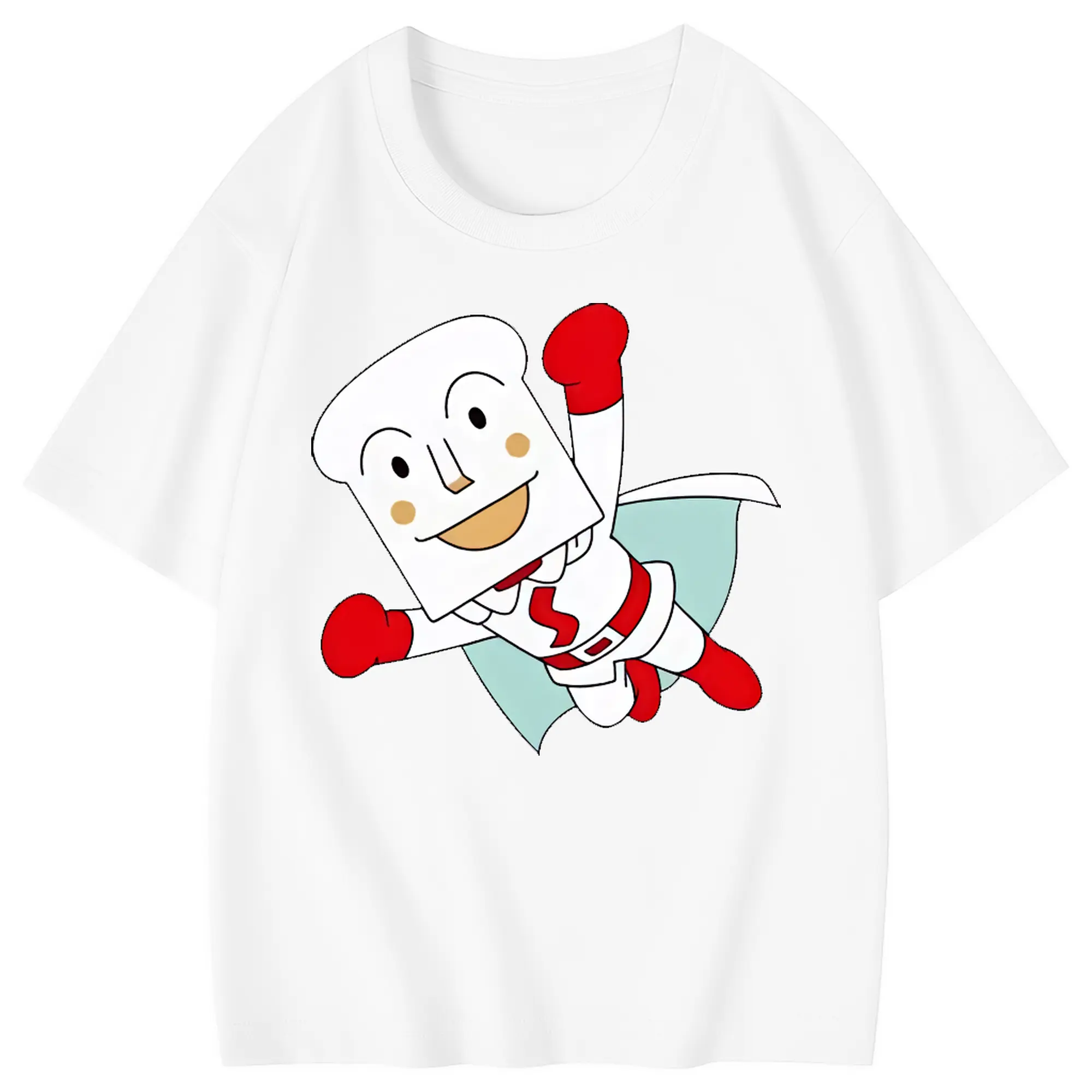 アンパンマン グッズ,しょくぱんまん - 綿100％ キッズTシャツ ・ フロントプリント ・ 快適 通気性 ・ スポーツ カジュアル 散歩用