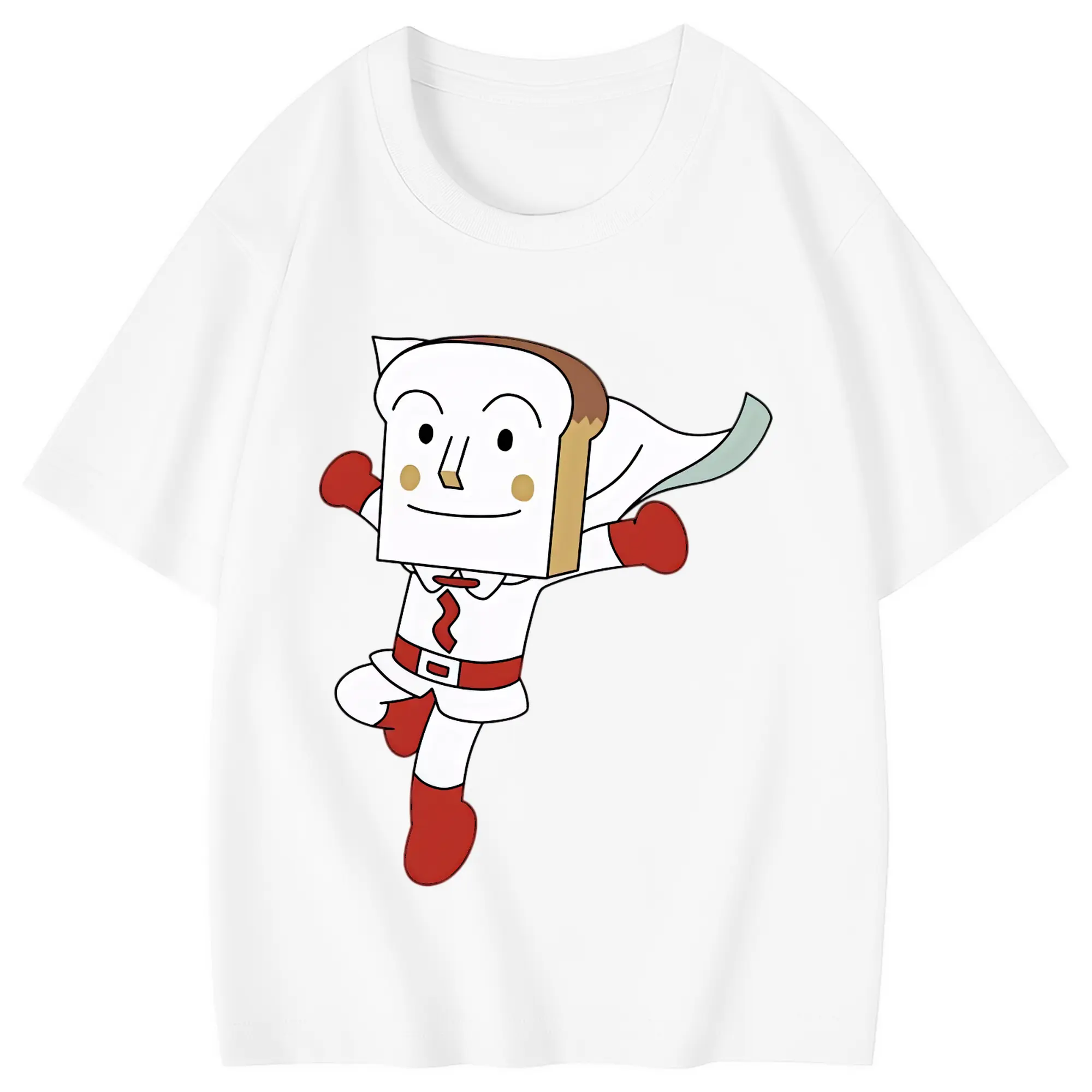 アンパンマン グッズ,しょくぱんまん - 綿100％ キッズTシャツ ・ フロントプリント ・ 快適 通気性 ・ スポーツ カジュアル 散歩用