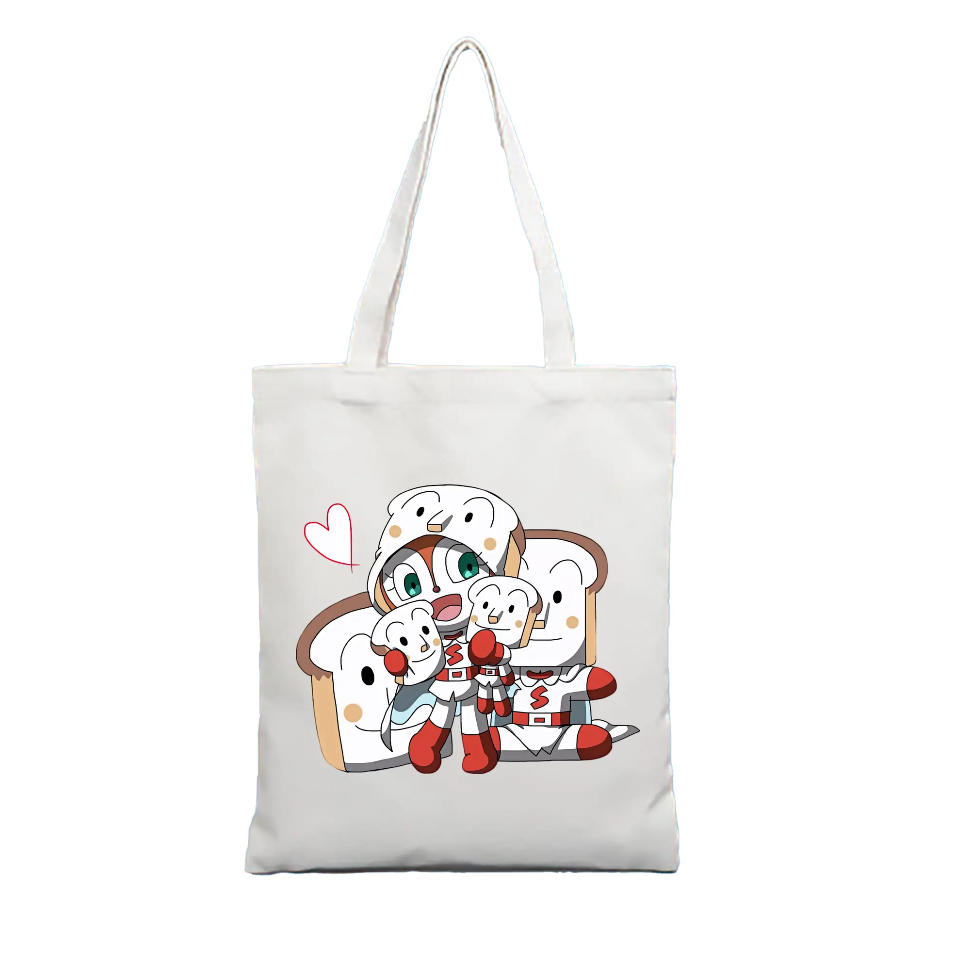 アンパンマン グッズ,しょくぱんまん - 縦型キャンバス手提げバッグ（トートバッグ） ・ キャンバス素材 ・ ショッピング用 ・ 軽量 丈夫 お手入れ簡単