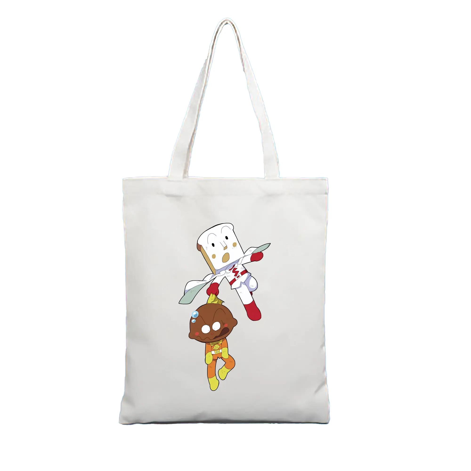 アンパンマン グッズ,しょくぱんまん - 縦型キャンバス手提げバッグ（トートバッグ） ・ キャンバス素材 ・ ショッピング用 ・ 軽量 丈夫 お手入れ簡単