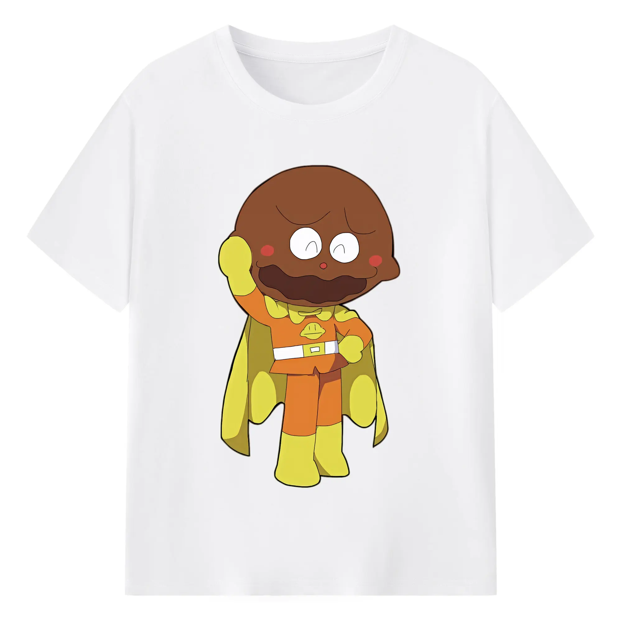 アンパンマン グッズ,カレーパンマン - 綿100％ 半袖Tシャツ ・ フロントプリント ・ 快適 通気性 ・ 日常使い 散歩 スポーツ用