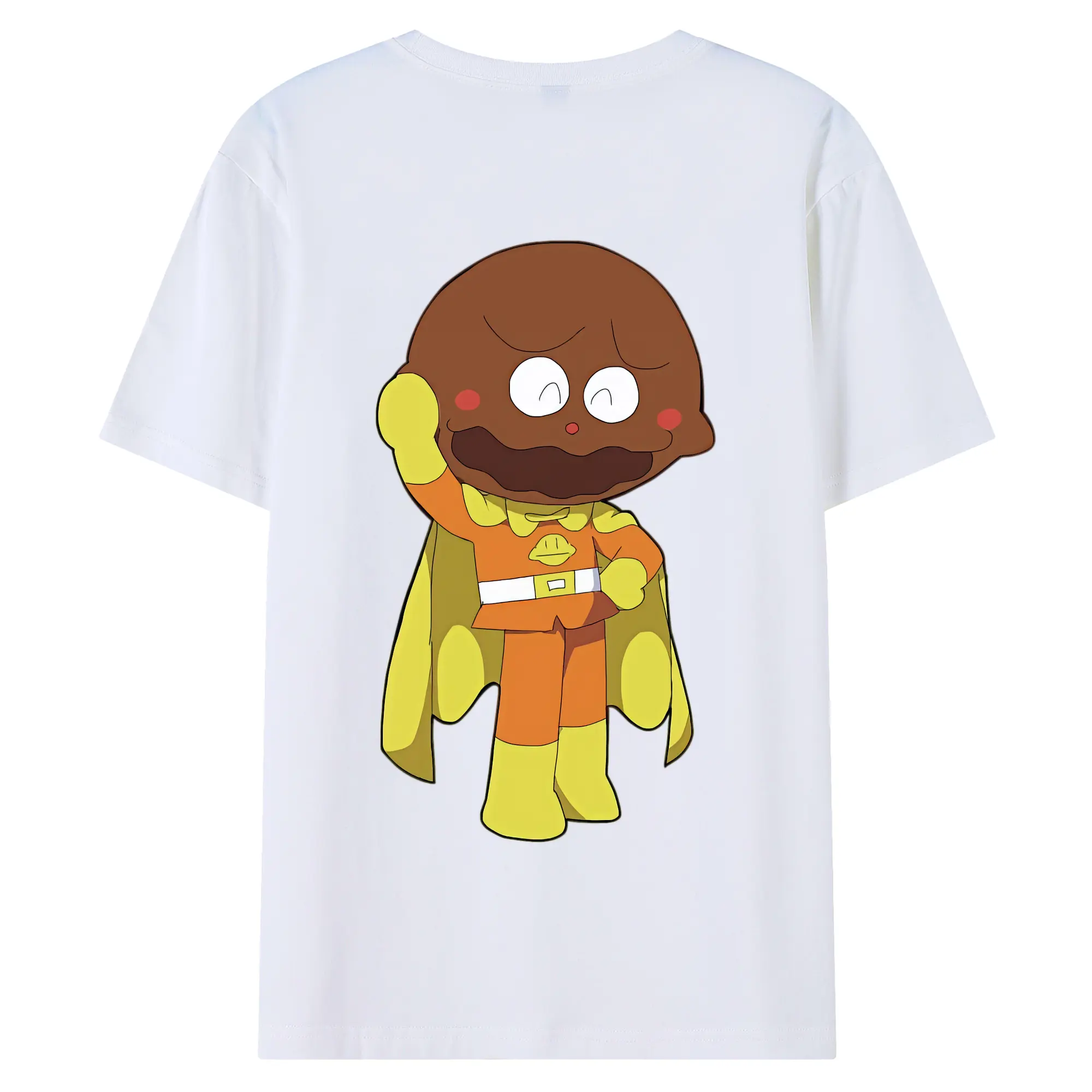 アンパンマン グッズ,カレーパンマン - 綿100％ 半袖Tシャツ ・ バックプリント ・ 快適 通気性 ・ 日常使い 散歩 スポーツ用