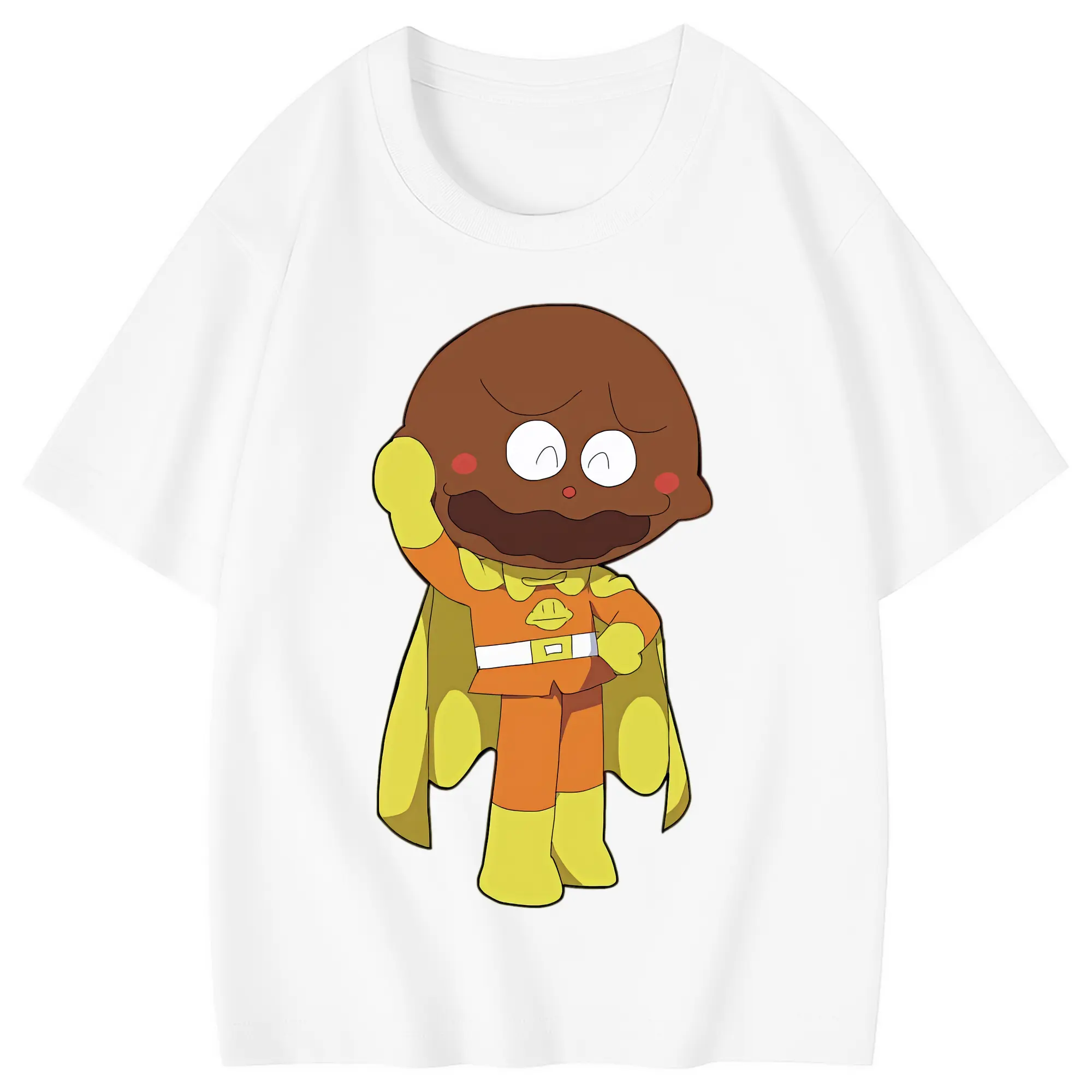 アンパンマン グッズ,カレーパンマン - 綿100％ キッズTシャツ ・ フロントプリント ・ 快適 通気性 ・ スポーツ カジュアル 散歩用