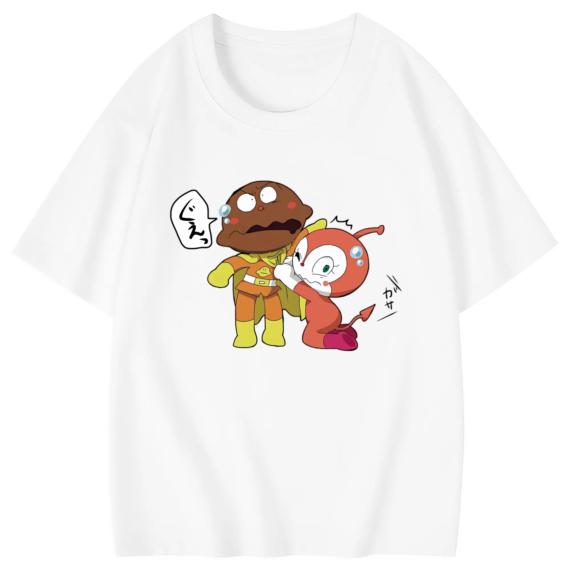 アンパンマン グッズ,カレーパンマン - 綿100％ キッズTシャツ ・ フロントプリント ・ 快適 通気性 ・ スポーツ カジュアル 散歩用