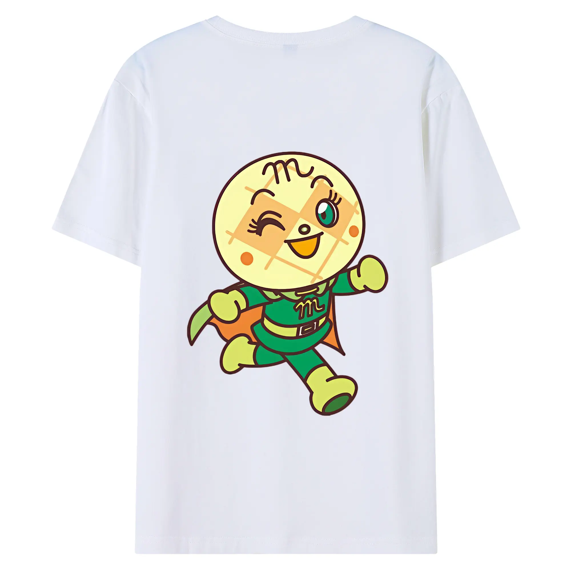 アンパンマン グッズ,メロンパンナ - 綿100％ 半袖Tシャツ ・ バックプリント ・ 快適 通気性 ・ 日常使い 散歩 スポーツ用