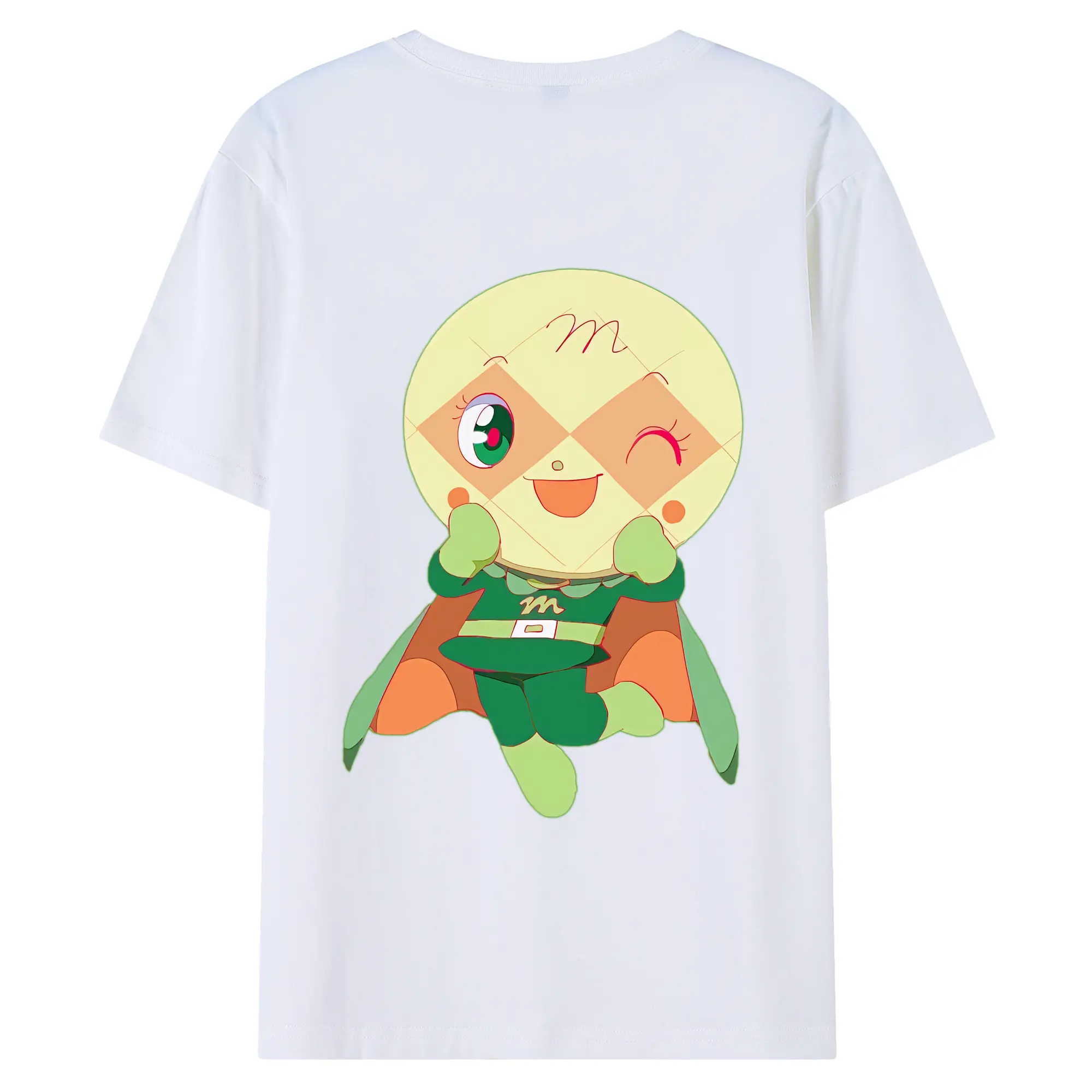 アンパンマン グッズ,メロンパンナ - 綿100％ 半袖Tシャツ ・ バックプリント ・ 快適 通気性 ・ 日常使い 散歩 スポーツ用